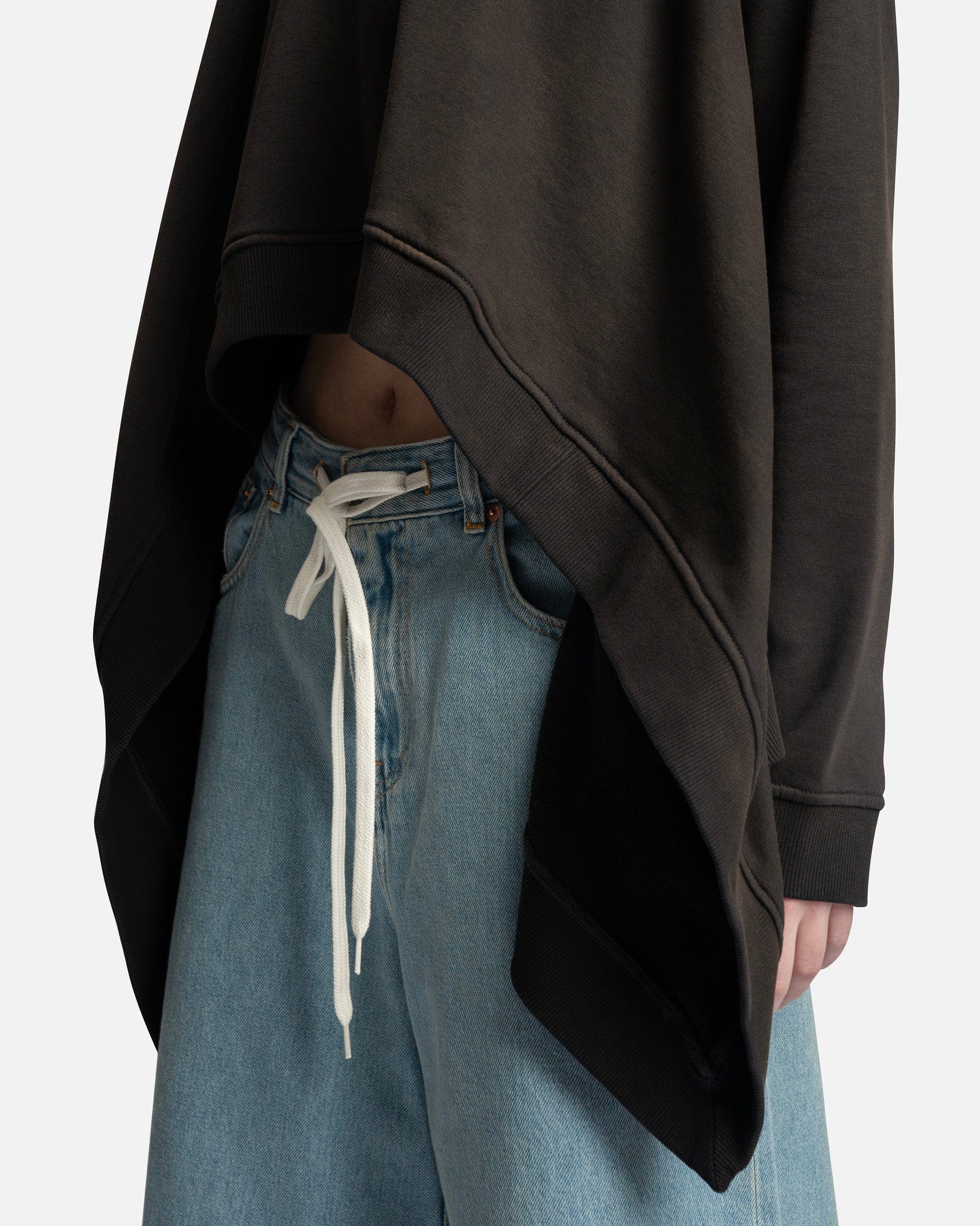 Distressed Sweatshirt In Black Maison margiela оригінал – Купити в Україні – збільшений вид