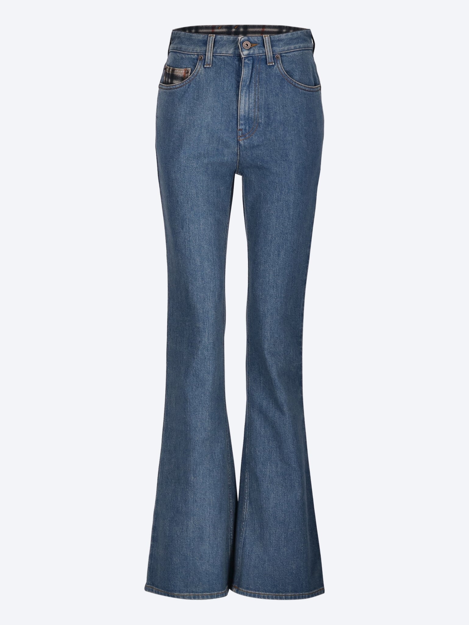 Оригінальна Doria Check Jeans Burberry – боковий вид