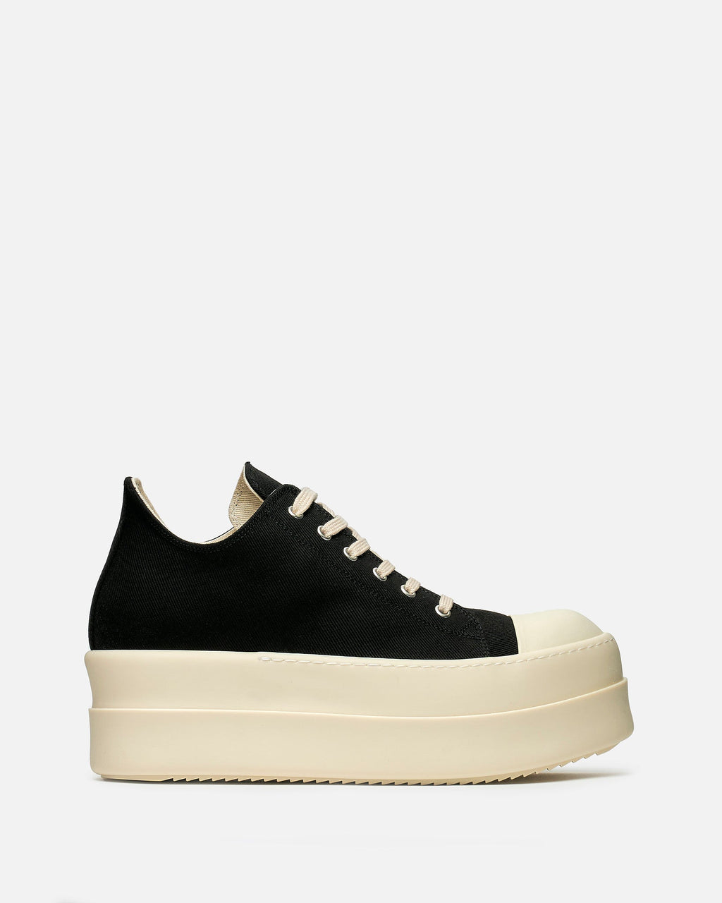 Double Bumper Low Sneaks In Black Rick owens оригінал – Купити в Україні – боковий вид