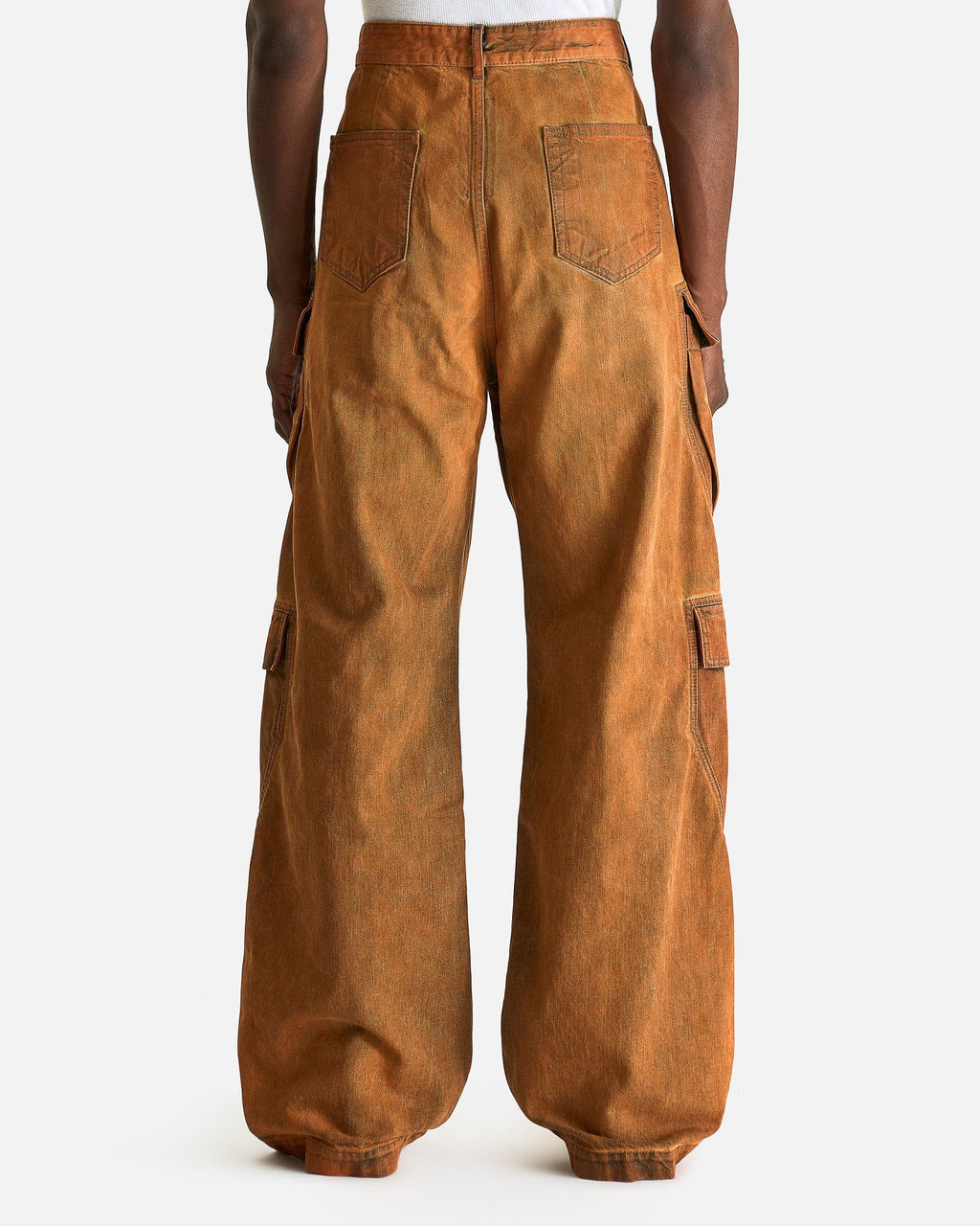 Double Cargo Jeans In Orange Rick owens – Гарантія оригінальності – детальний вид