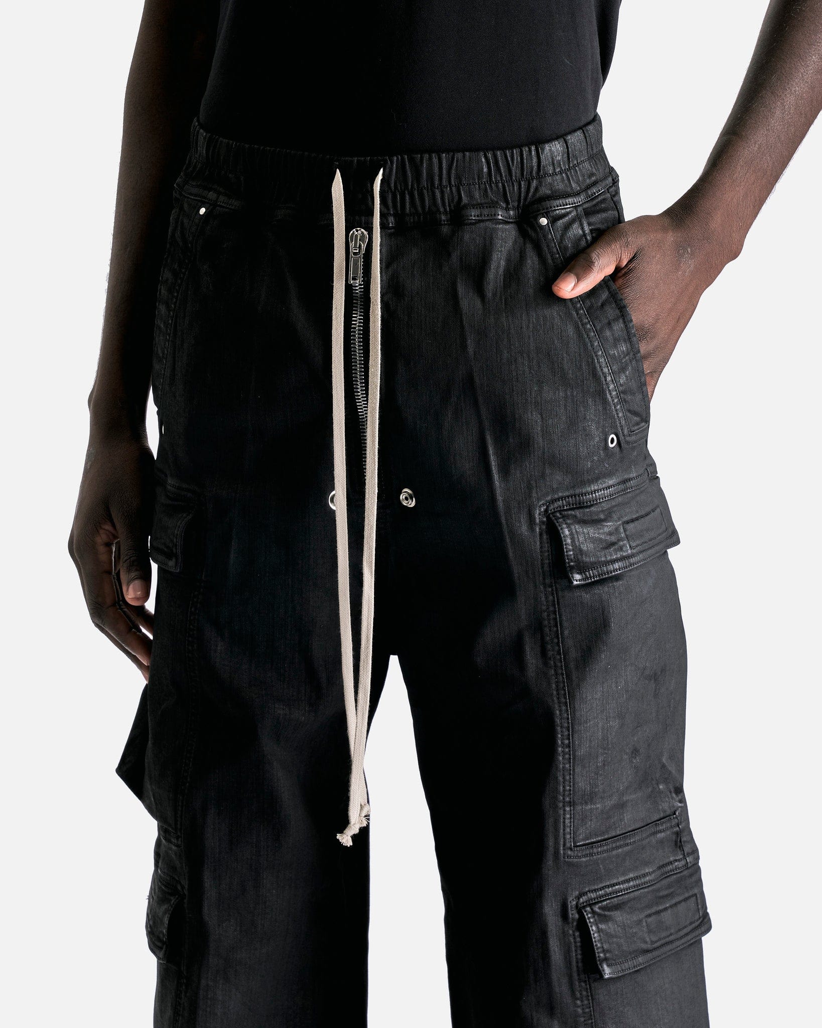 Double Cargo Jumbo Belas In Black Wax Rick owens – Гарантія оригінальності – збільшений вид