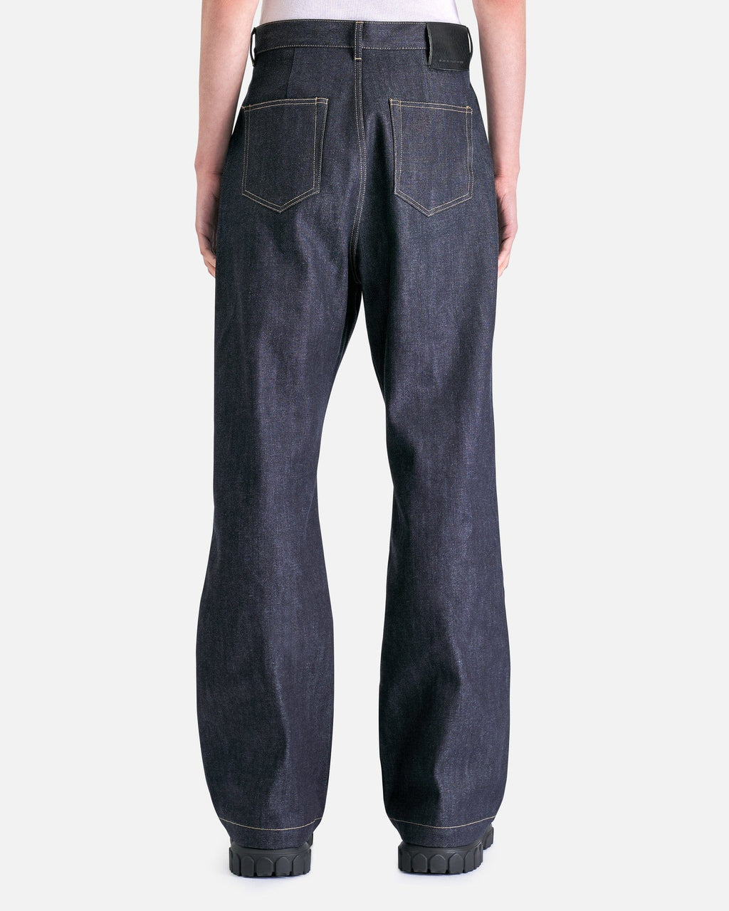 Double Knee Geth Cut In Indigo Rick owens – Гарантія оригінальності – детальний вид