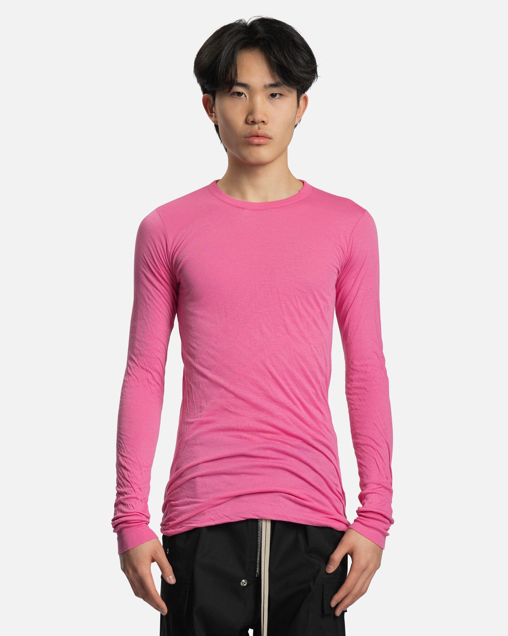 Double Ls T-Shirt In Hot Pink Rick owens оригінал – Купити в Україні – боковий вид