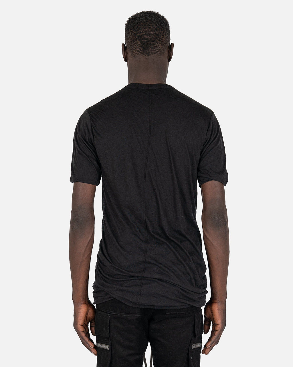 Double Shortsleeve T-Shirt In Black Rick owens – Гарантія оригінальності – детальний вид