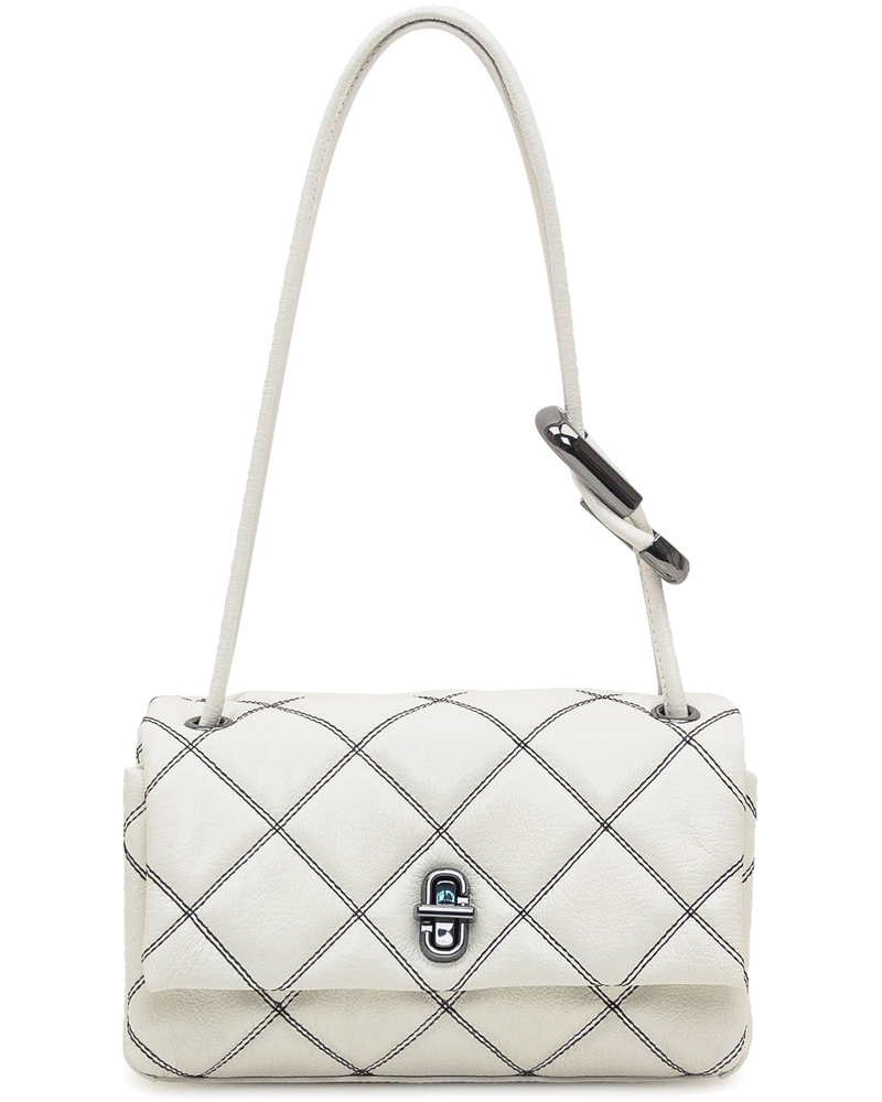 Оригінальна Double Shoulder Bag In Quilted Leather Marc jacobs