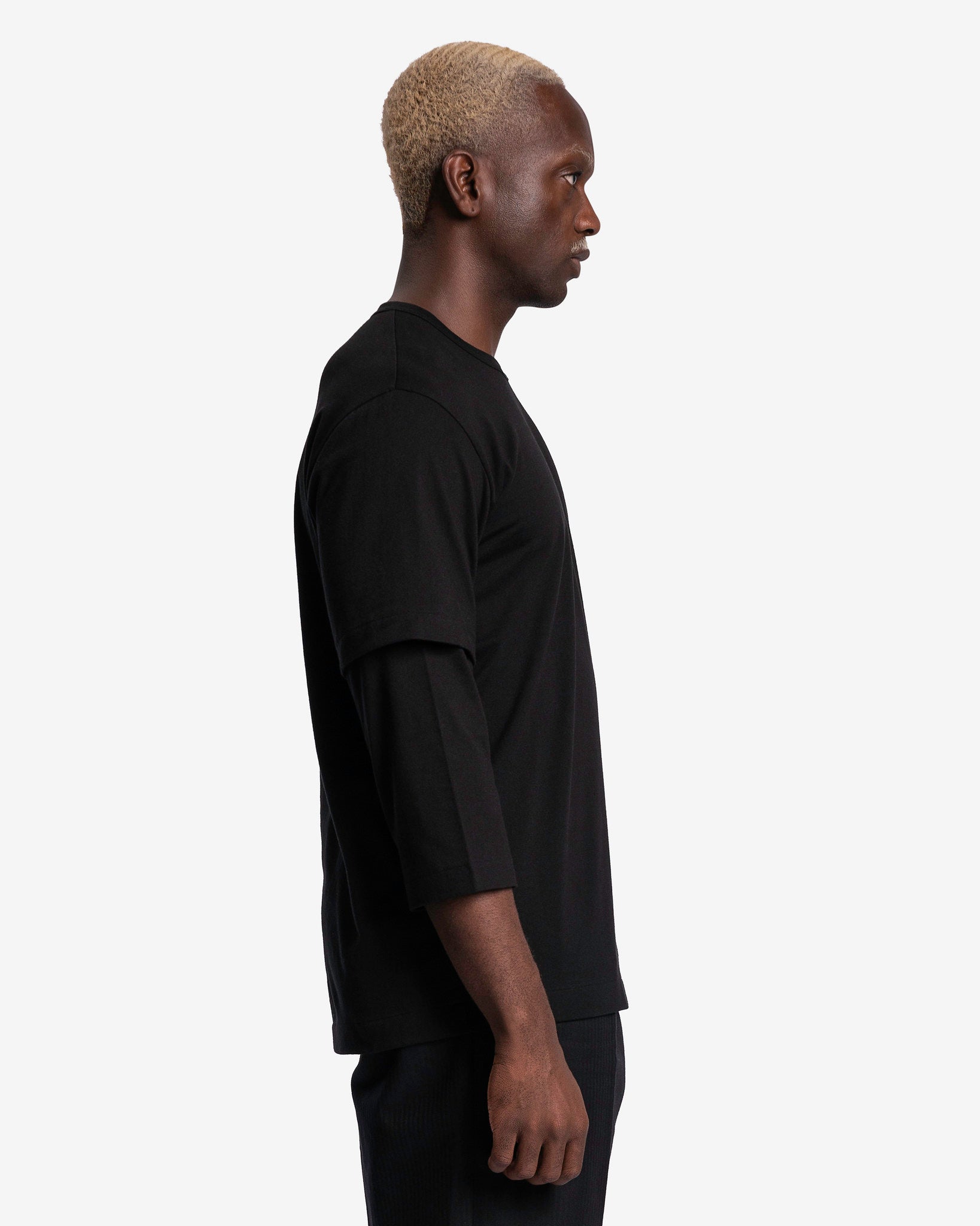 Double Sleeve Shirt In Black Comme des garcons оригінал – Купити в Україні – вид ззаду
