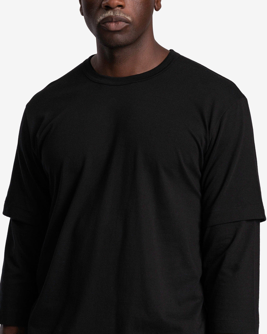 Double Sleeve Shirt In Black Comme des garcons оригінал – Купити в Україні – збільшений вид