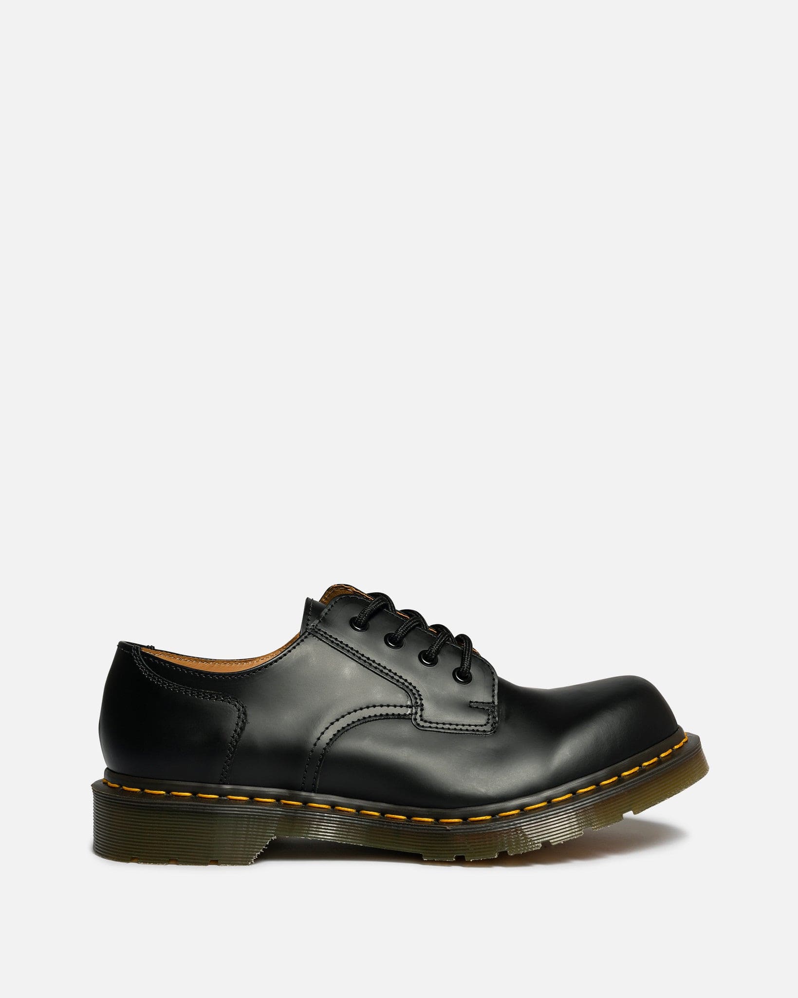 Оригінальна Dr. Martens 9814 Smooth Leather Shoe In Black Comme des garcons – боковий вид