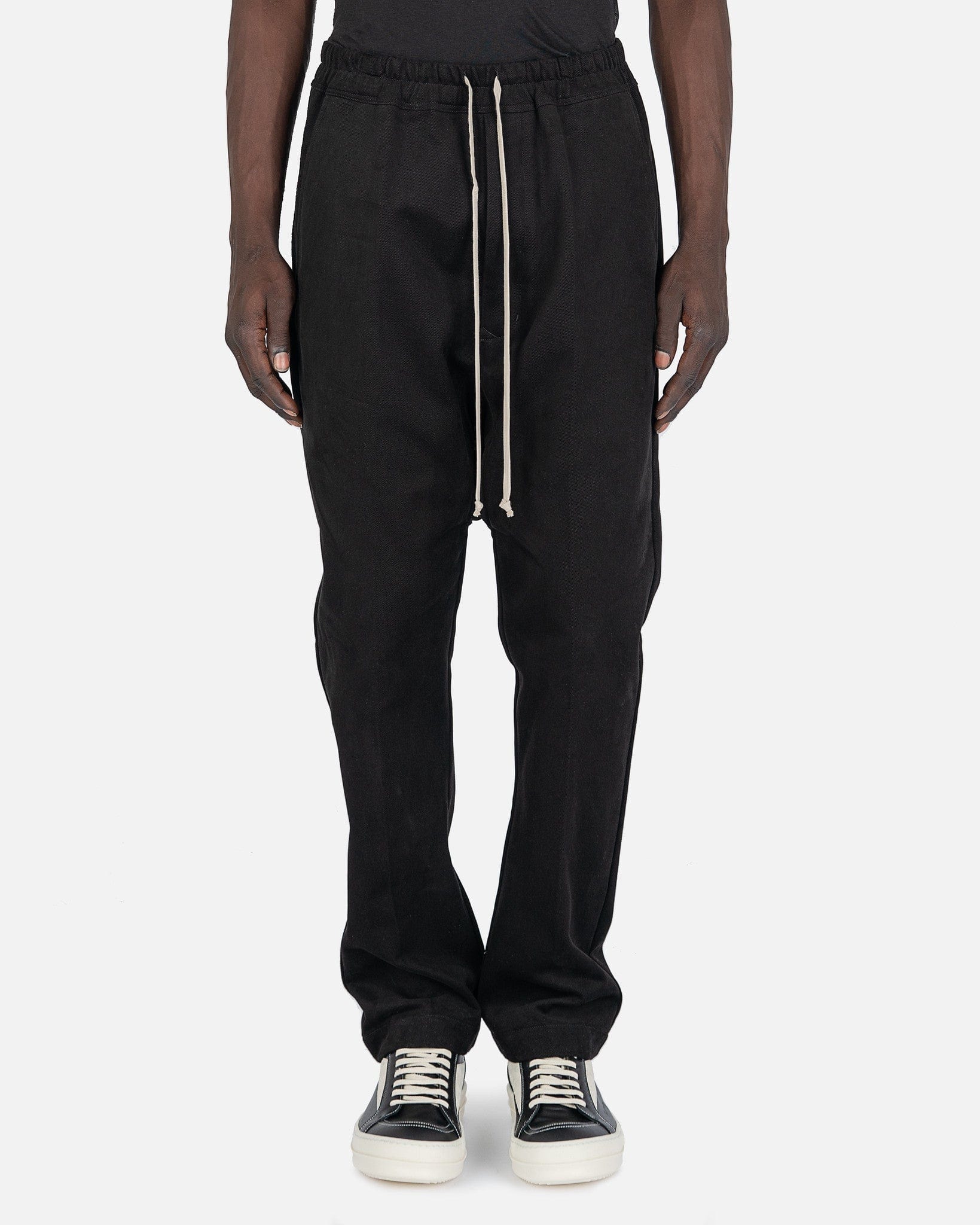 Drawstring Long In Black Rick owens – Гарантія оригінальності – боковий вид