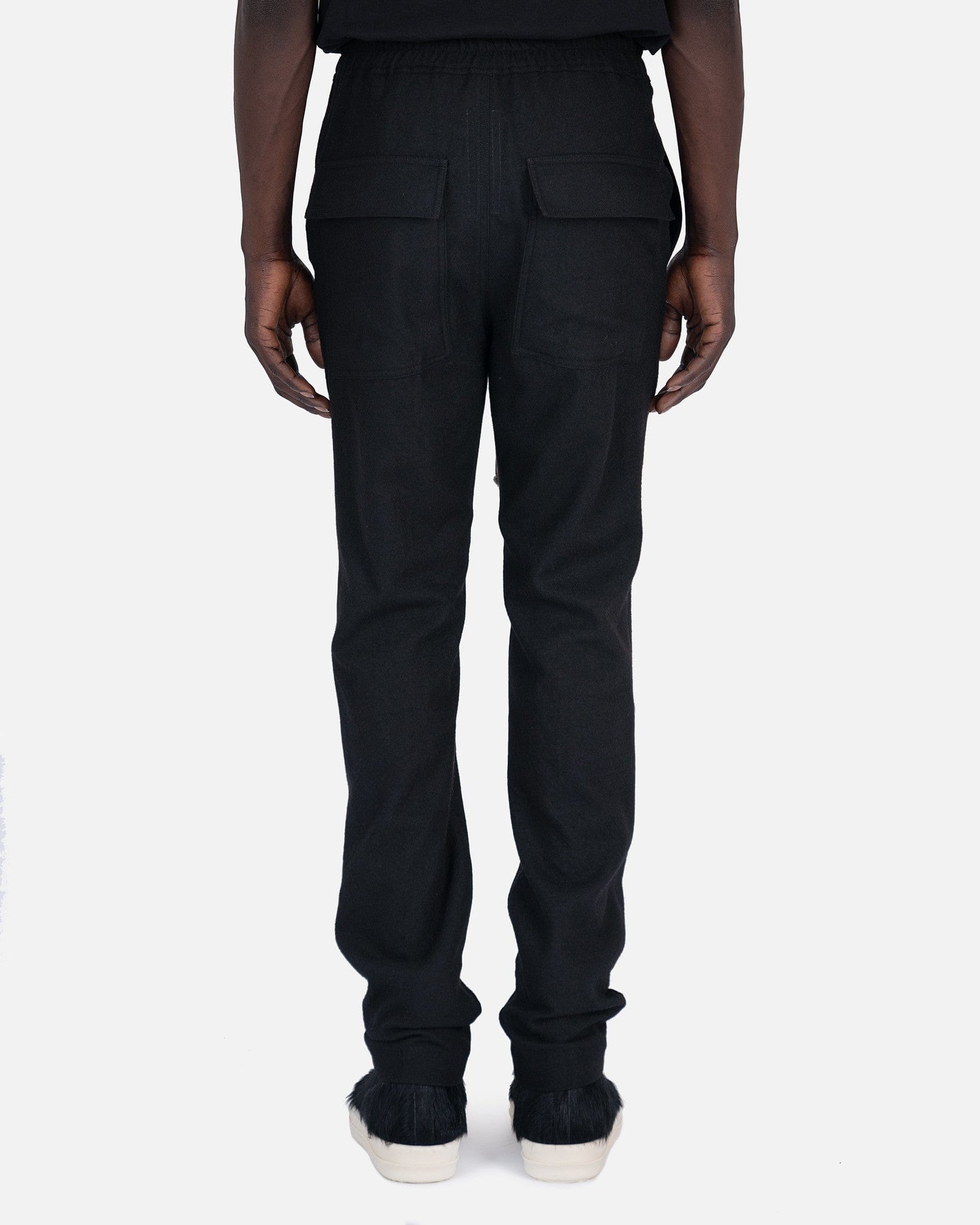 Drawstring Slim Long In Black Rick owens – Гарантія оригінальності – детальний вид