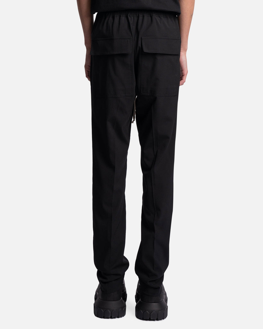 Drawstring Slim Long In Black Rick owens – Гарантія оригінальності – детальний вид