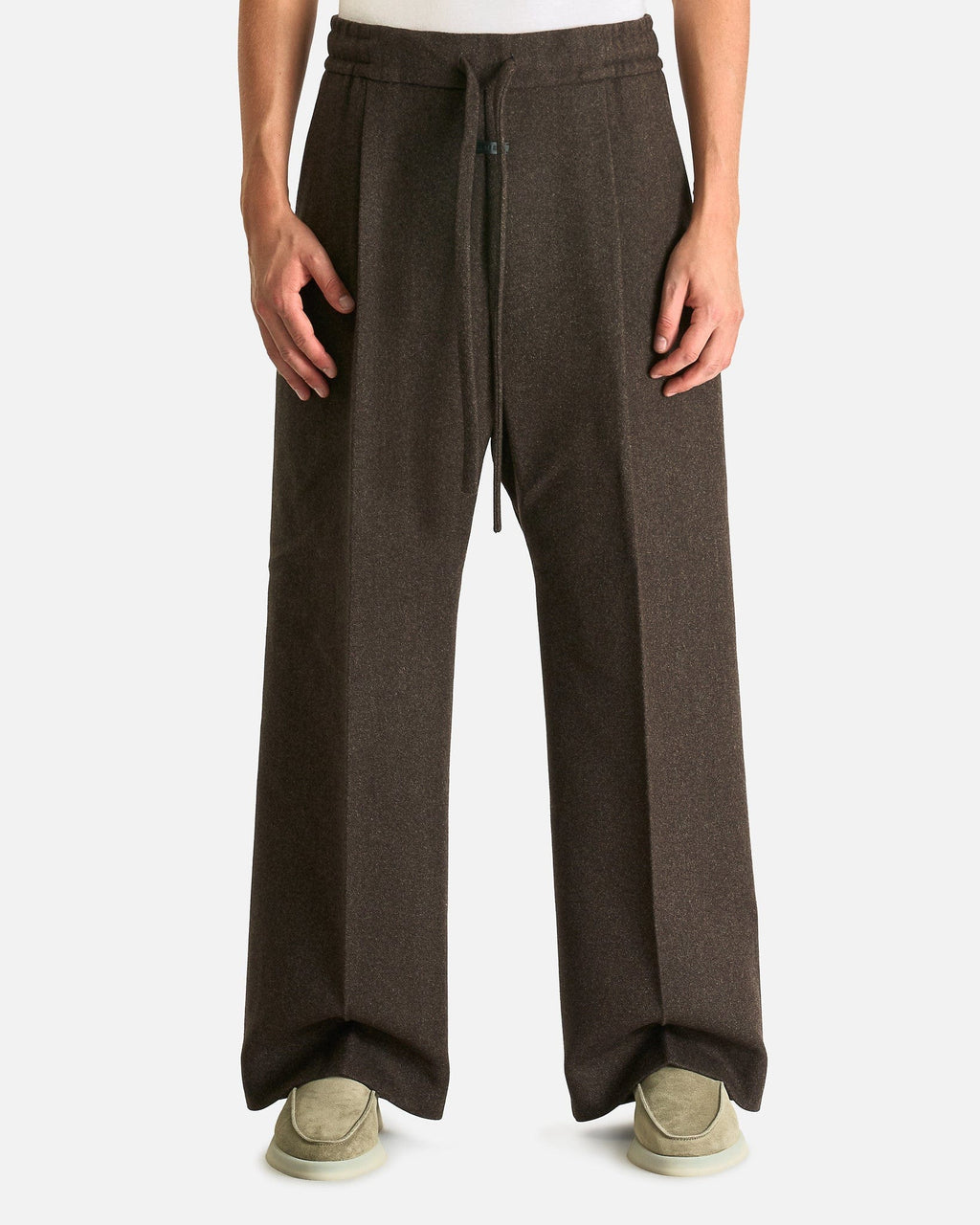 Оригінальна Drawstring Wide Leg Pant In Melange Mocha Fear of god – боковий вид
