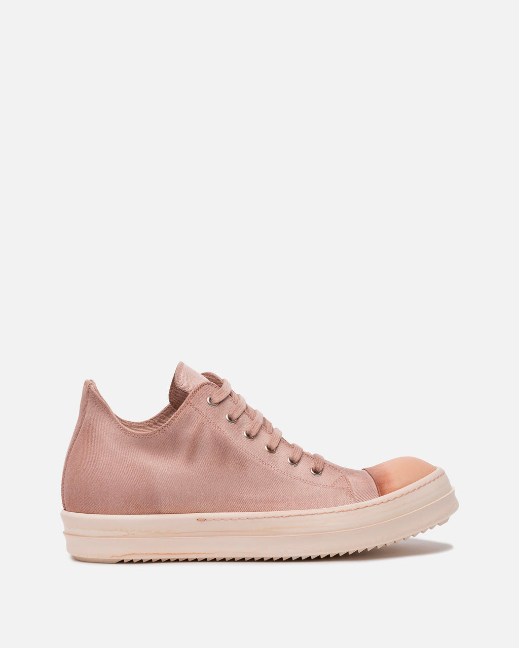 Dyed Denim Low Ramones In Faded Pink Rick owens оригінал – Купити в Україні – боковий вид