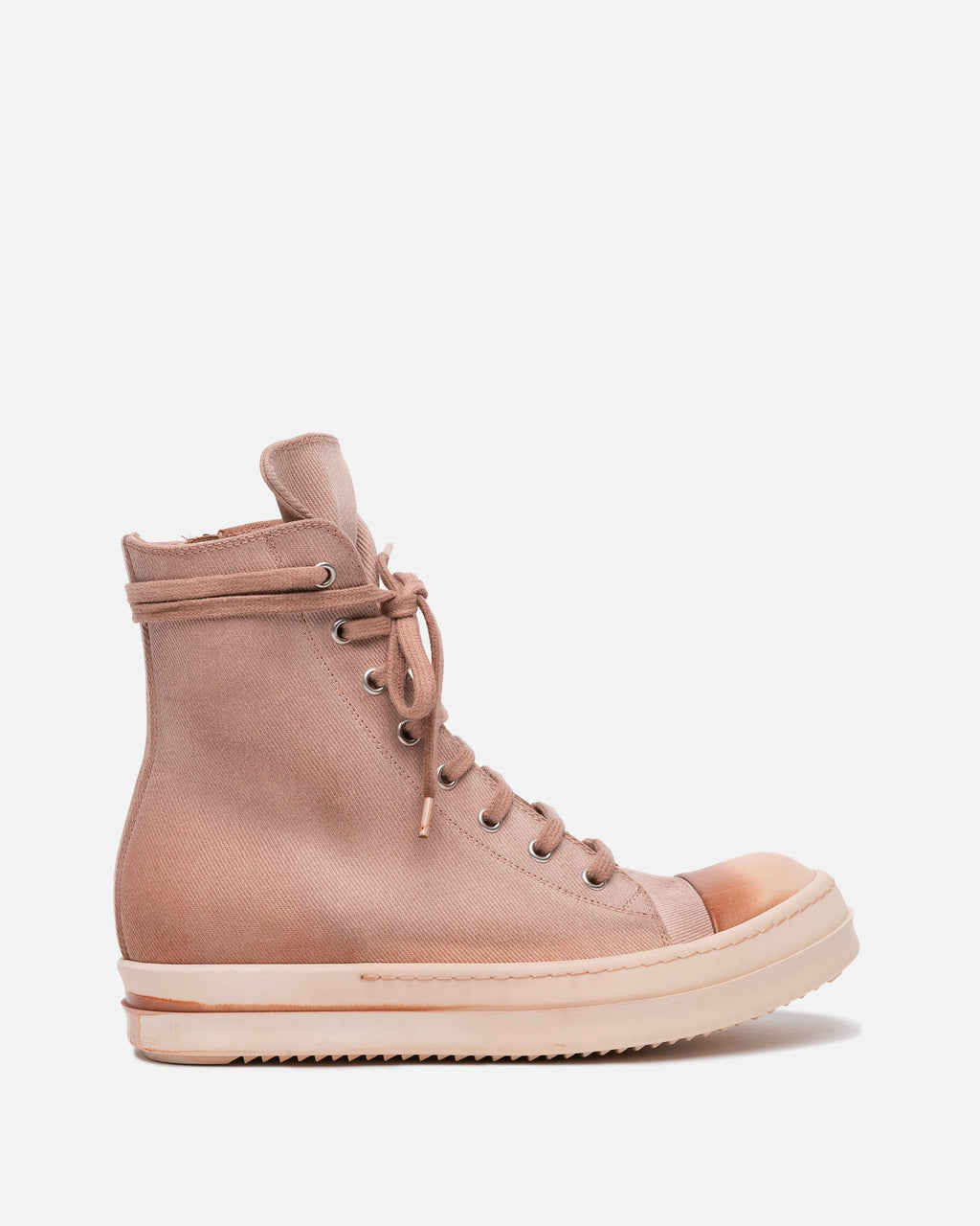 Оригінальна Dyed Denim Ramones In Faded Pink Rick owens – боковий вид