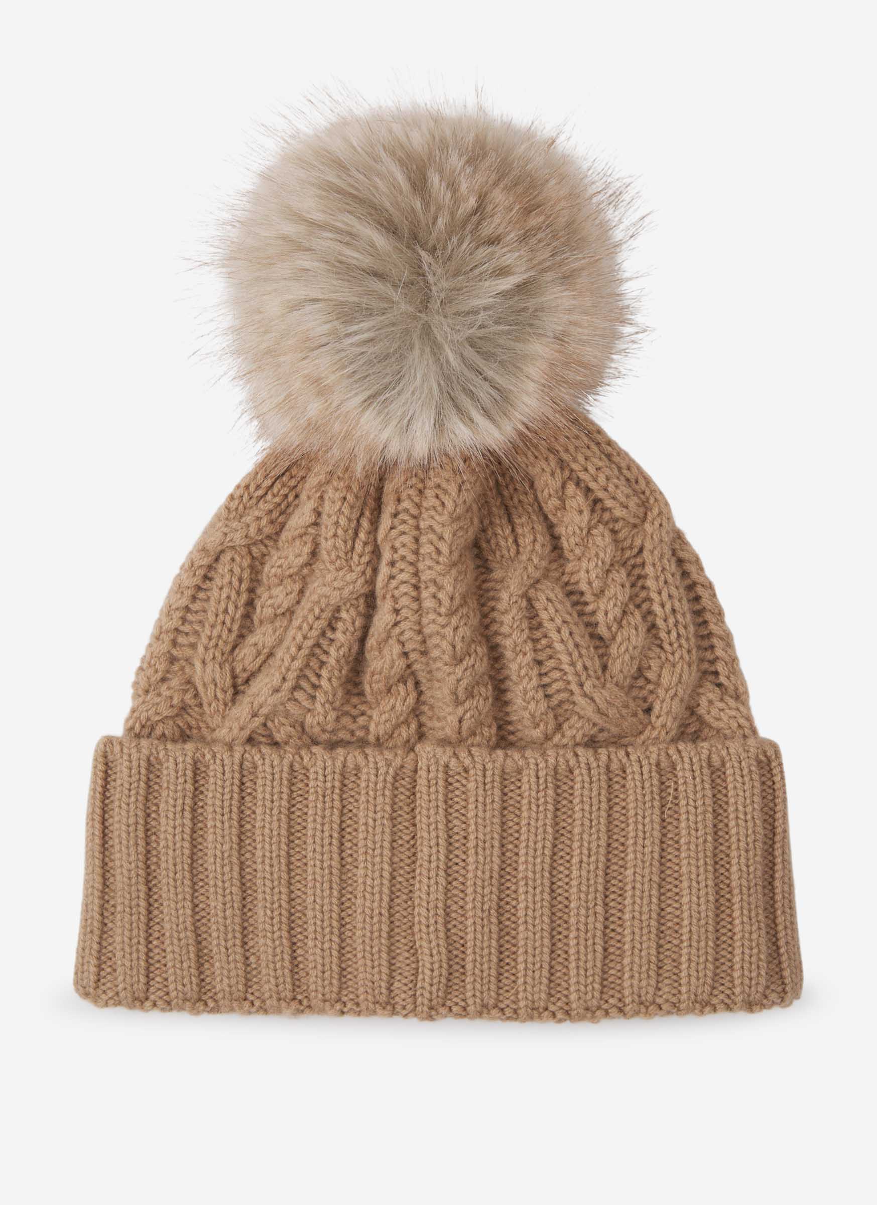 Wool Logo Beanie Moncler – Гарантія оригінальності – вид ззаду - MONCLER