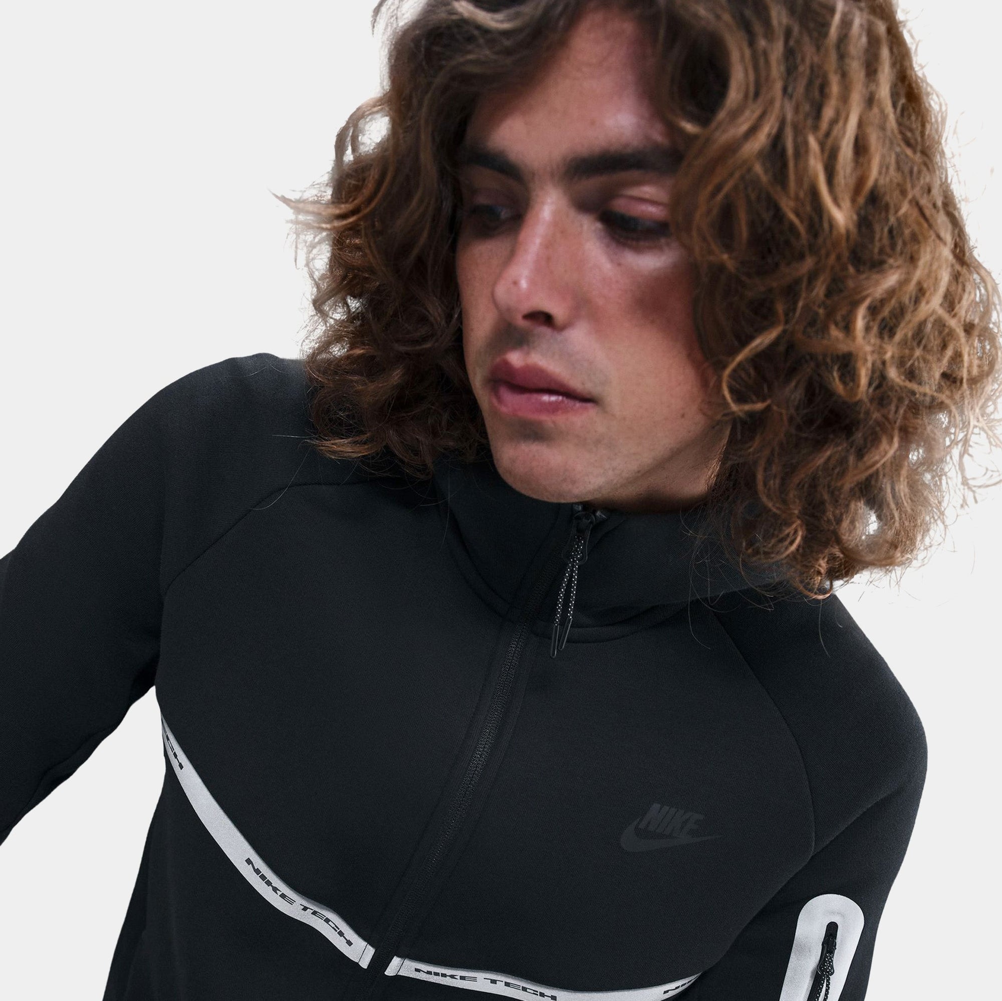 Tech Full Zip Fleece Windrunner Reflective Accents Mens Jacket Nike – Гарантія оригінальності – детальний вид