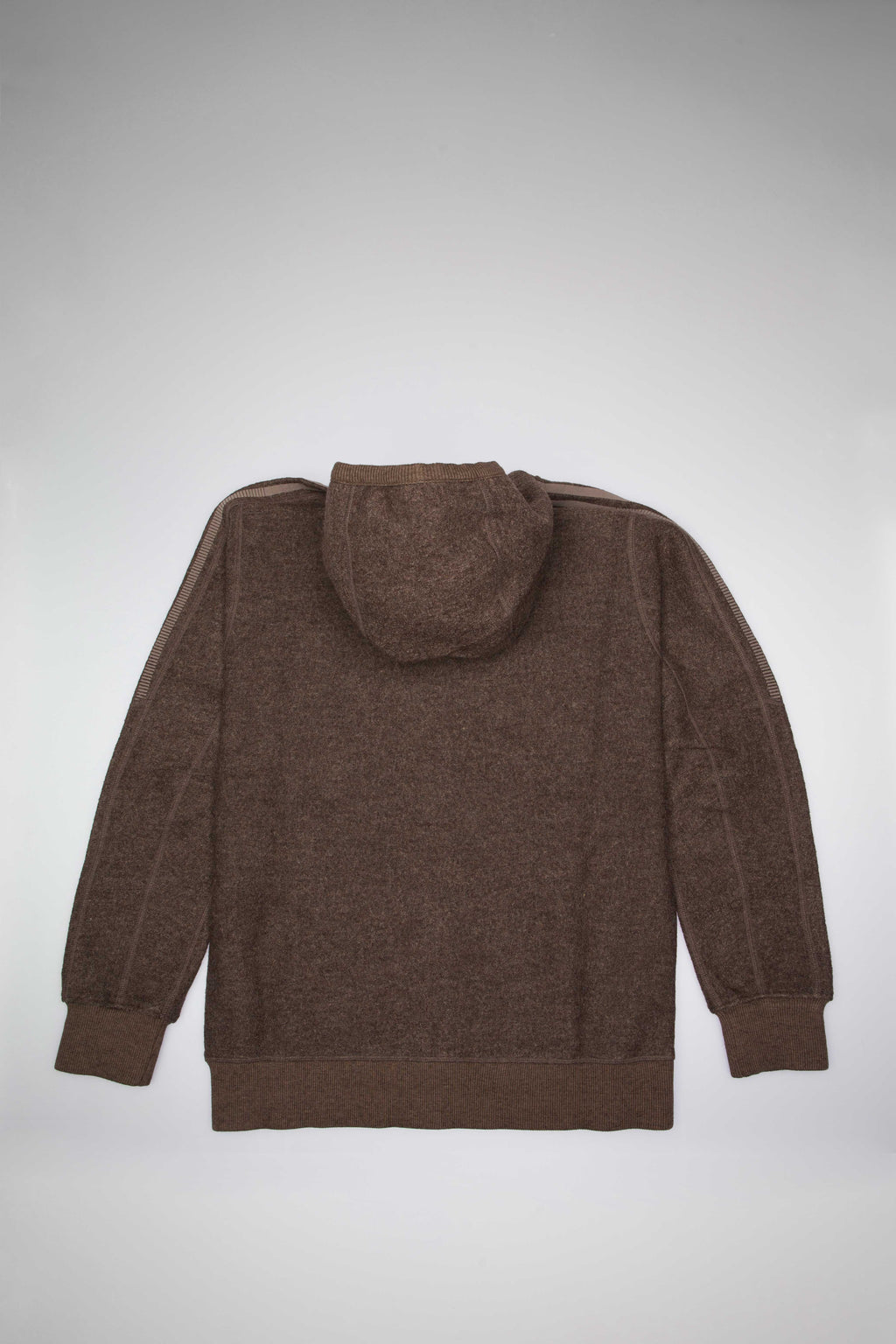 X Wings Horns Wool Full Zip Mens Hoodie Brown Adidas – Гарантія оригінальності – вид ззаду