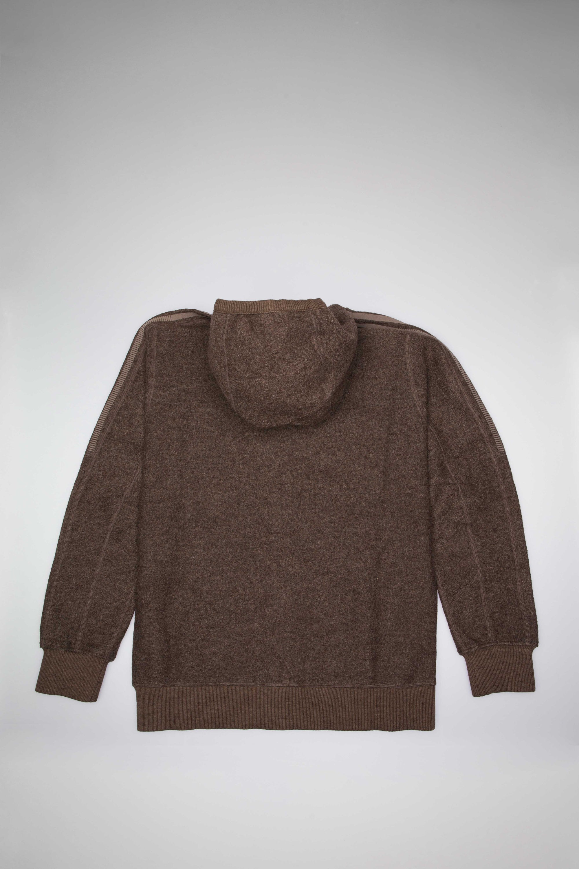 X Wings Horns Wool Full Zip Mens Hoodie Brown Adidas – Гарантія оригінальності – вид ззаду - ADIDAS