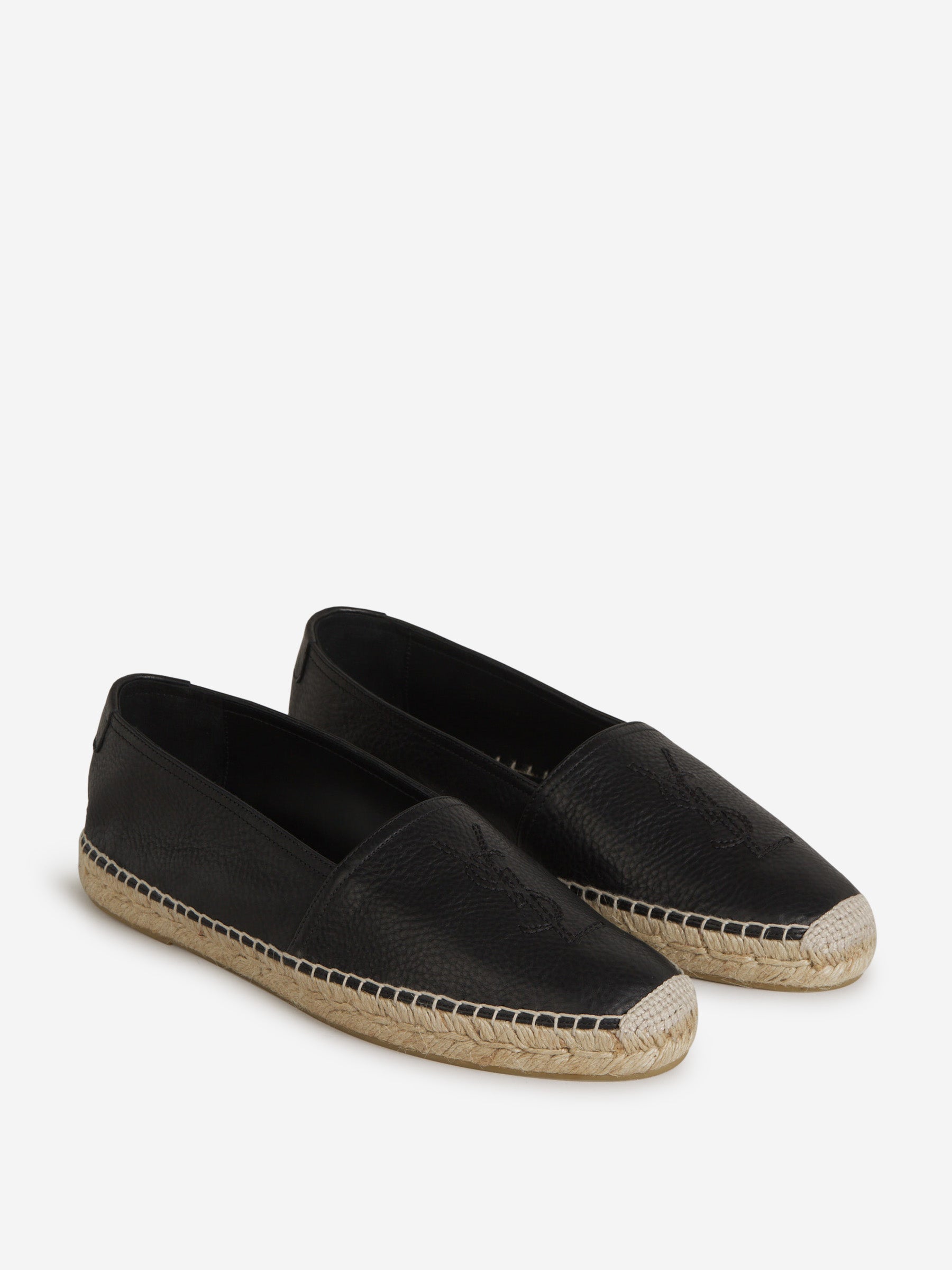 Toscano Volanato Leather Espadrilles Saint laurent оригінал – Купити в Україні – вид ззаду