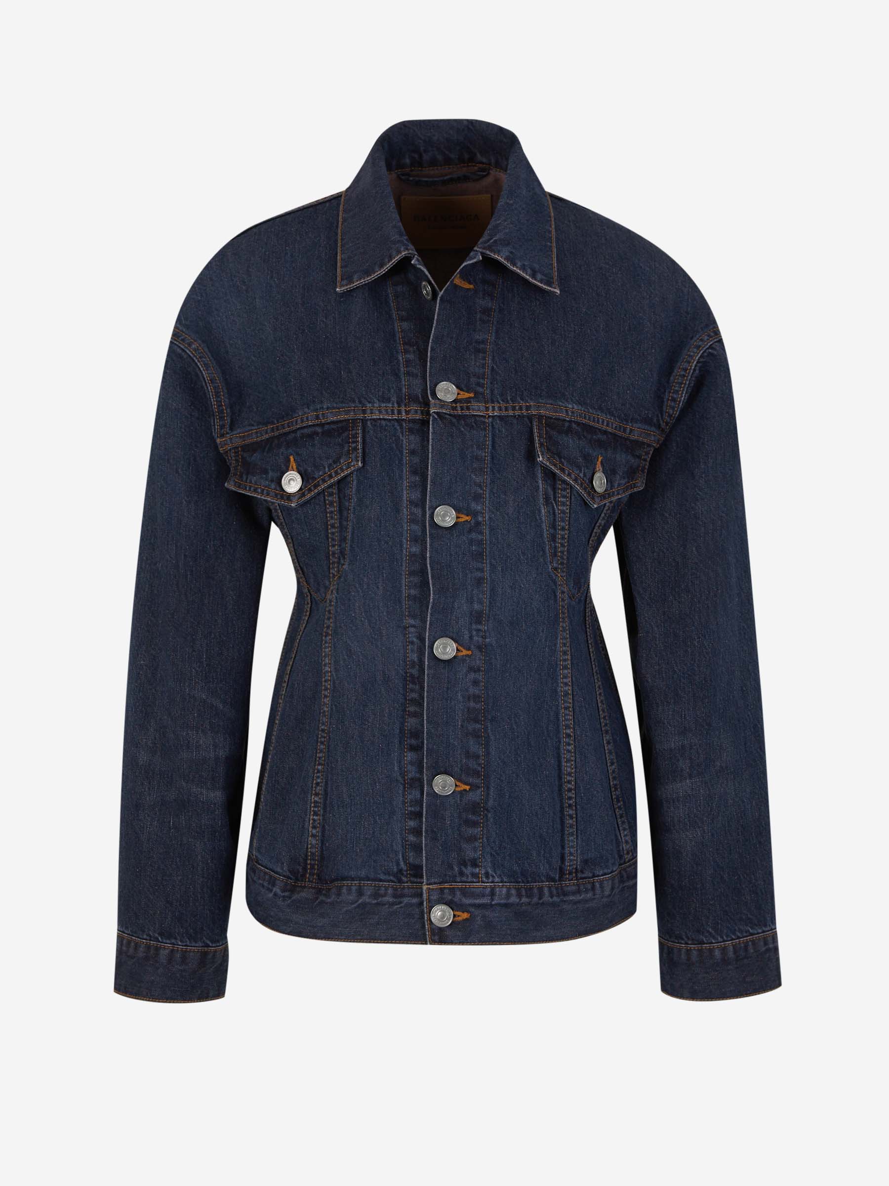 Cotton Denim Jacket Balenciaga оригінал – Купити в Україні – боковий вид