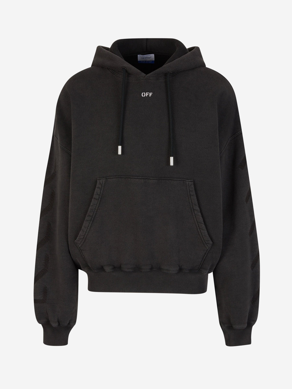 Printed Hood Sweatshirt Off-white оригінал – Купити в Україні – боковий вид