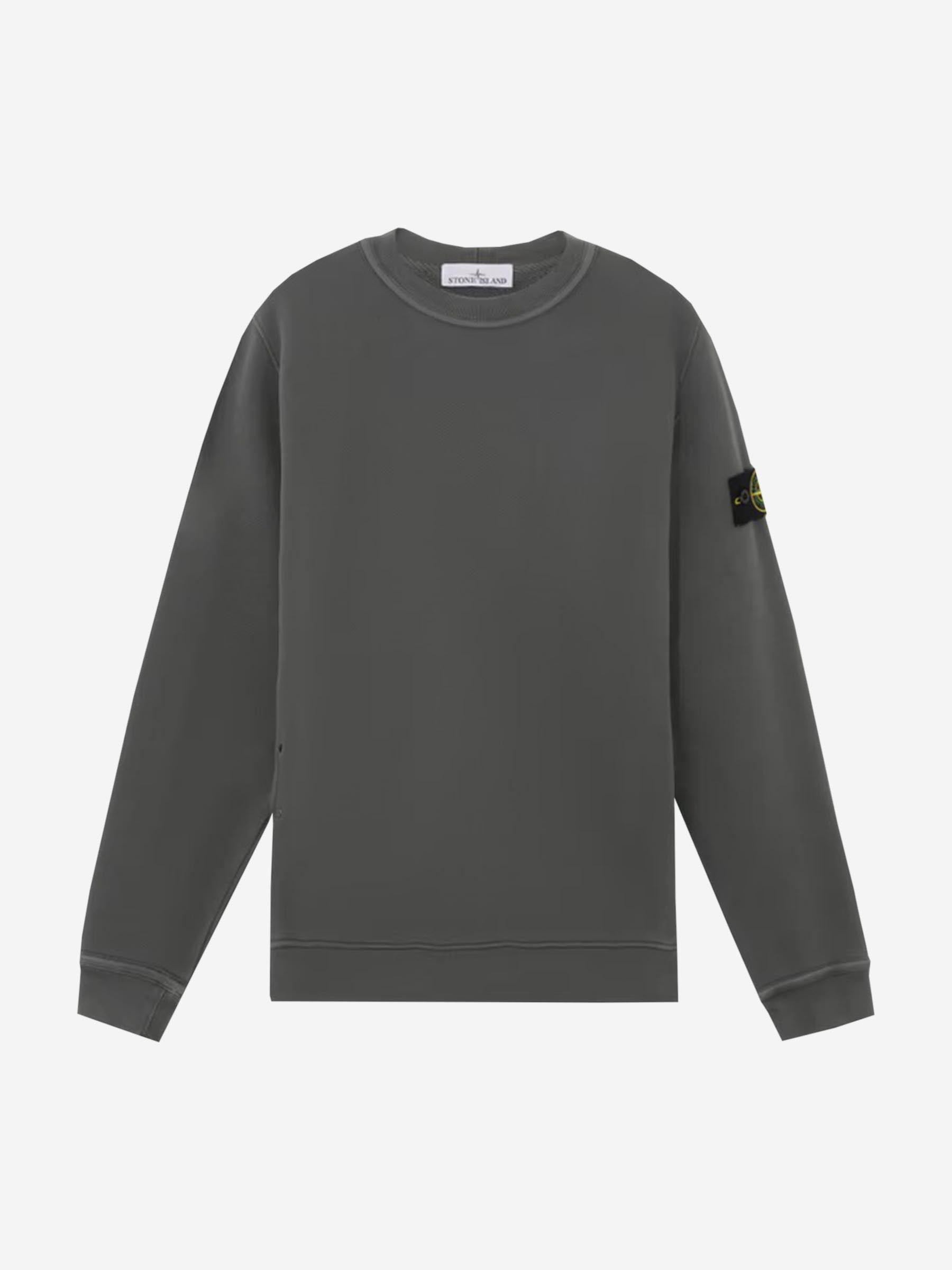 Cotton Logo Sweatshirt Stone island – Гарантія оригінальності – боковий вид