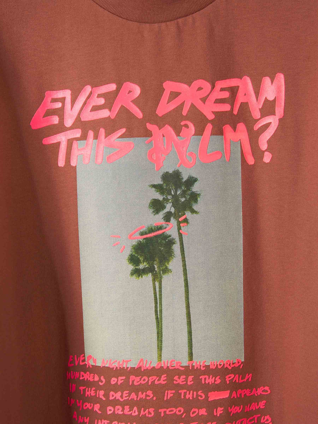 Оригінальна Printed Cotton T-Shirt Palm angels – збільшений вид