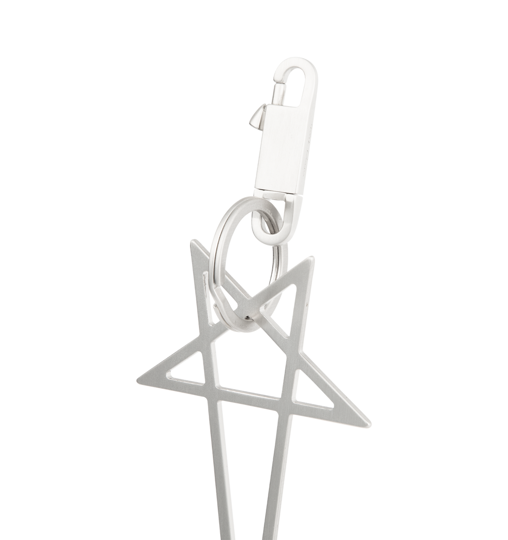 Big Pentagram Keychain Rick owens – Гарантія оригінальності – вид ззаду