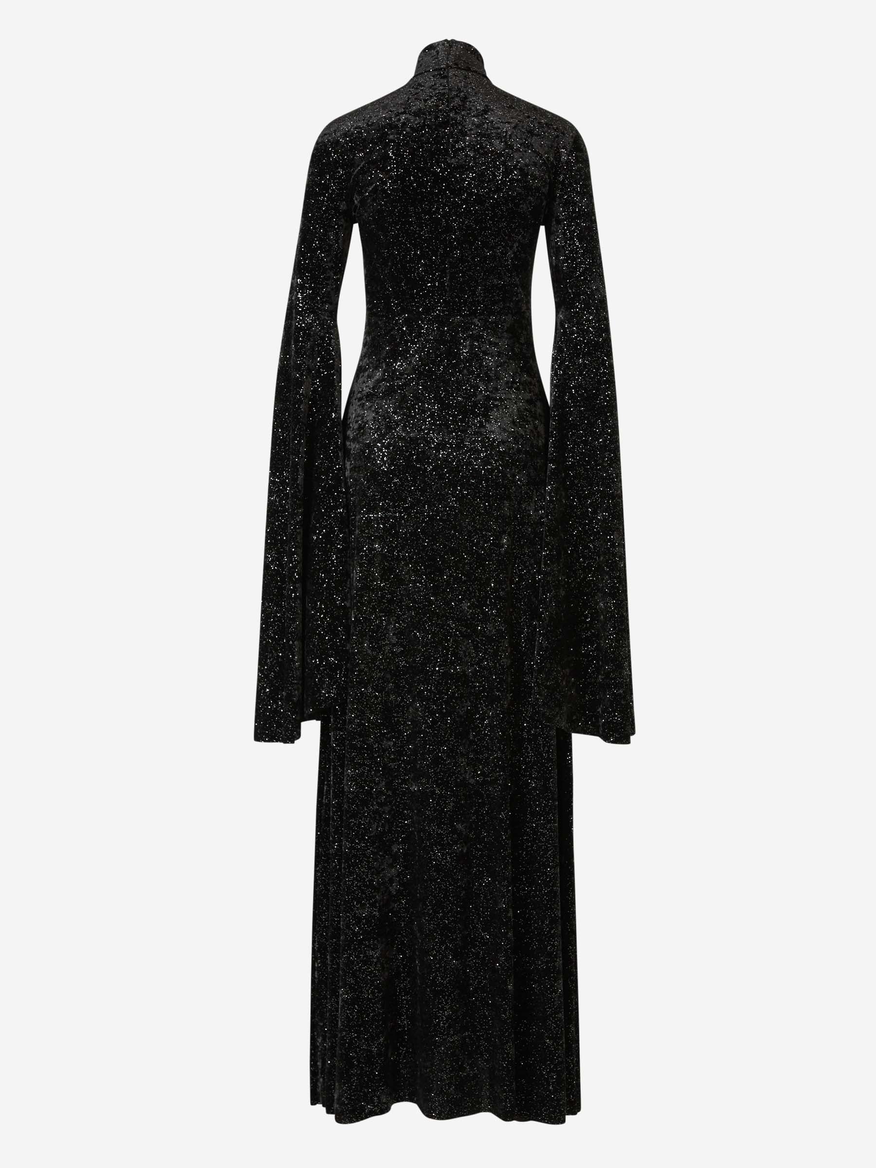 Velvet Maxi Dress Balenciaga – Гарантія оригінальності – вид ззаду