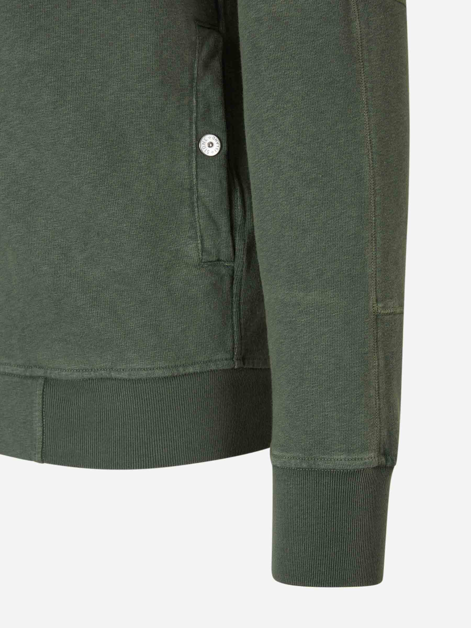 Оригінальна Cotton Zipper Sweatshirt Stone island – збільшений вид
