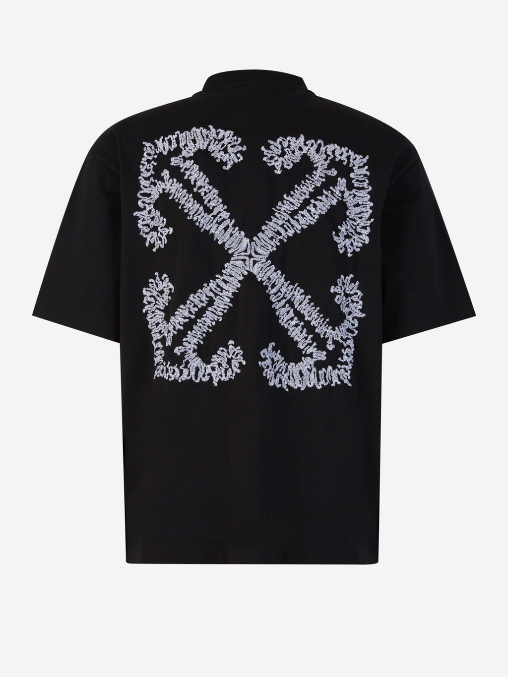 Embroidered Cotton T-Shirt Off-white – Гарантія оригінальності – вид ззаду