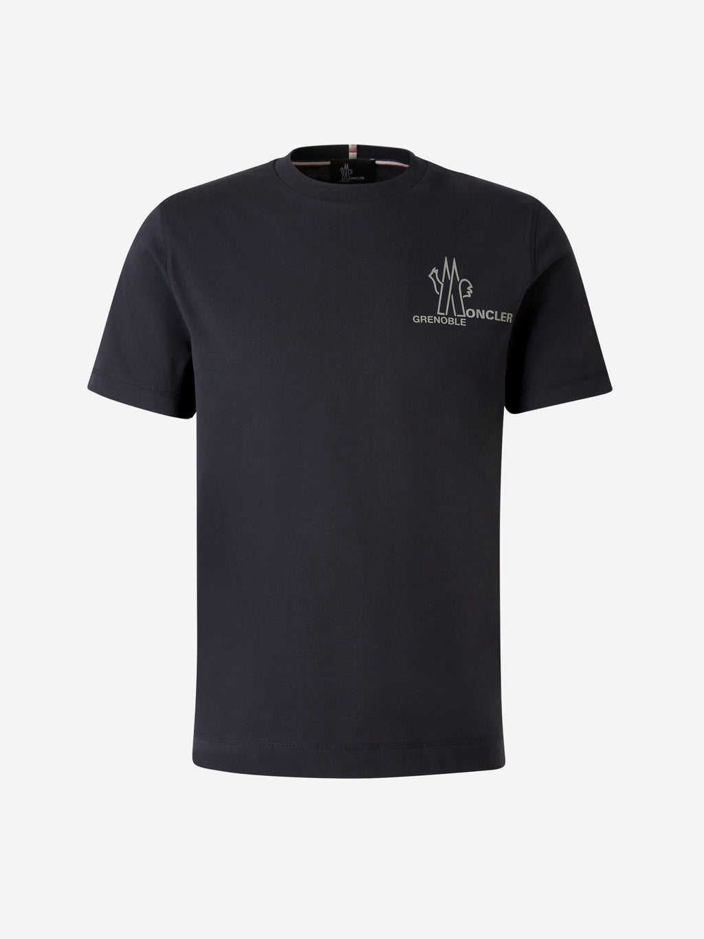 Printed Cotton T-Shirt Moncler – Гарантія оригінальності – боковий вид