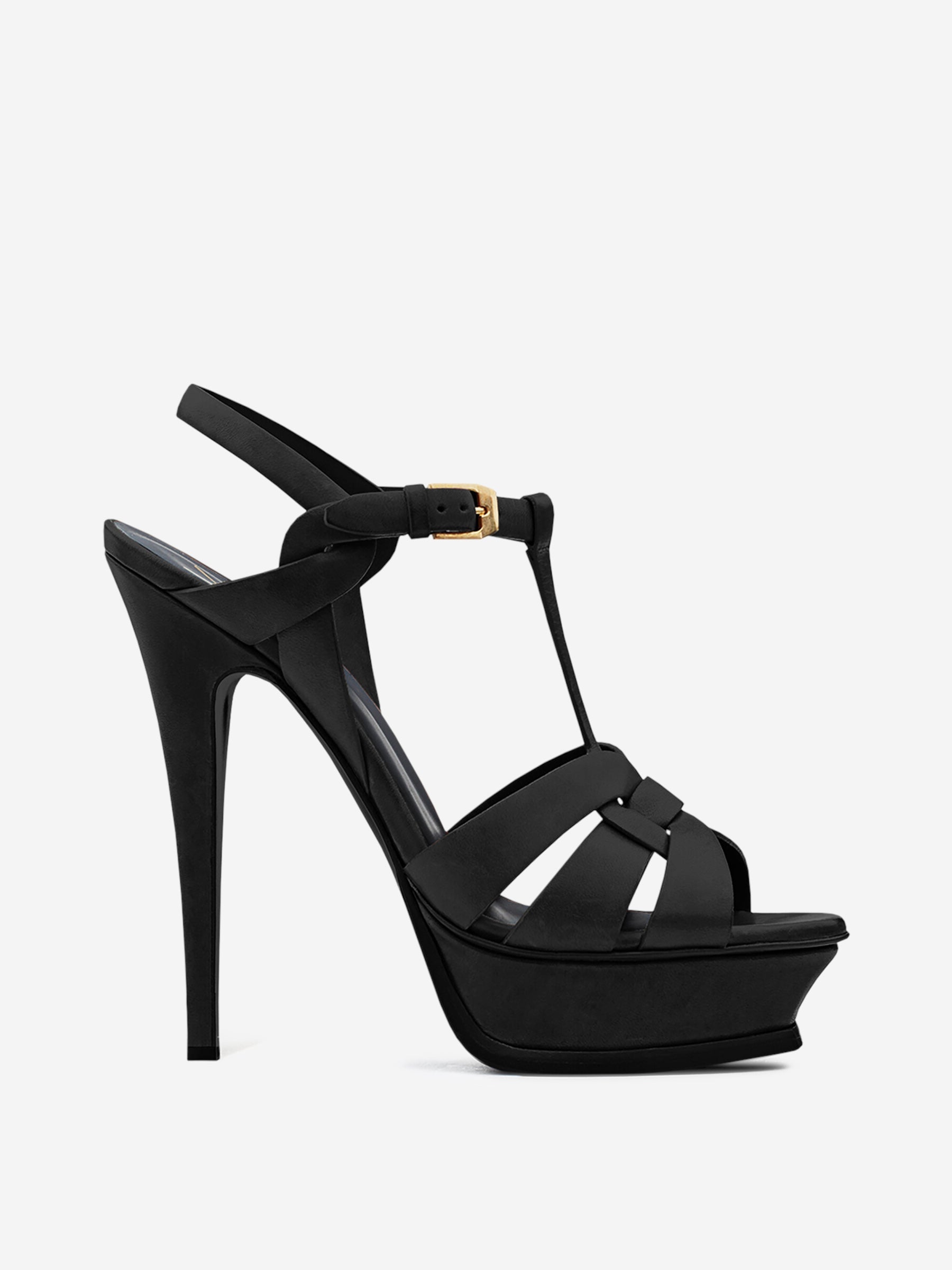 Tribute Heeled Sandals Saint laurent – Гарантія оригінальності – боковий вид
