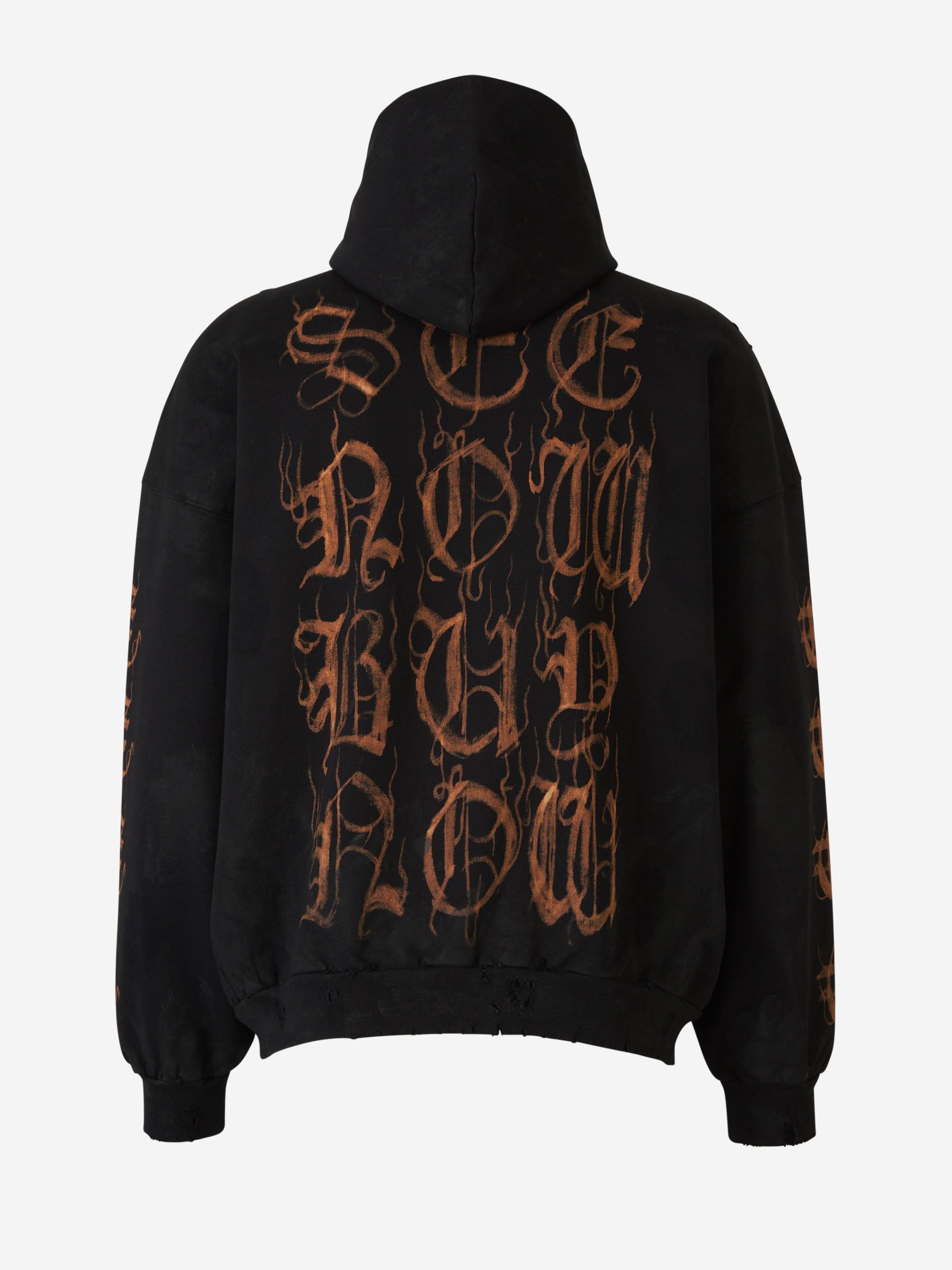 Printed Hood Sweatshirt Balenciaga – Гарантія оригінальності – вид ззаду