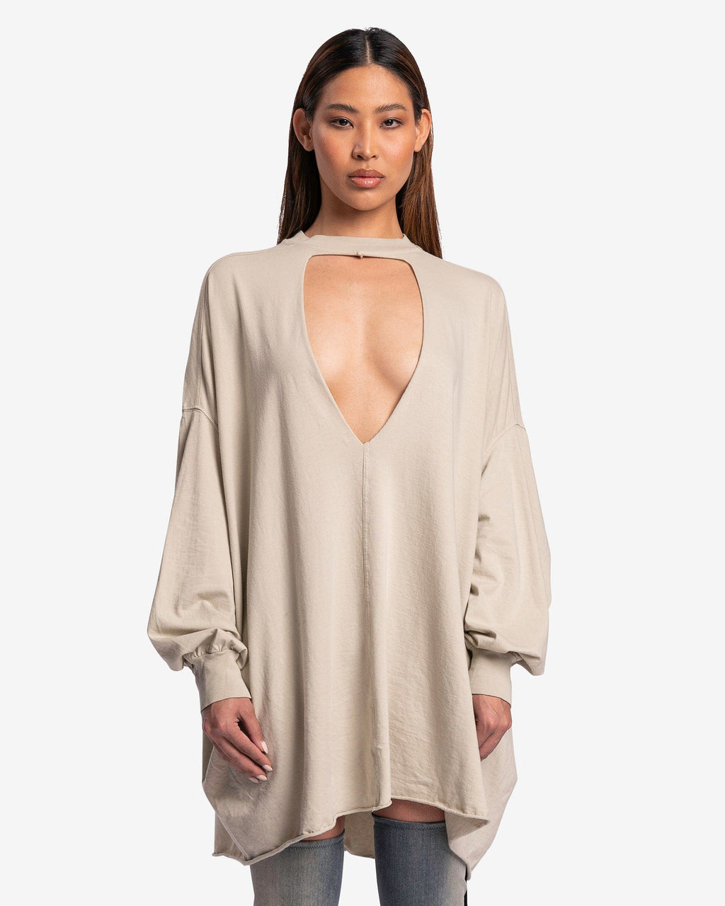 Eclipse Tunic In Pearl Rick owens – Гарантія оригінальності – боковий вид