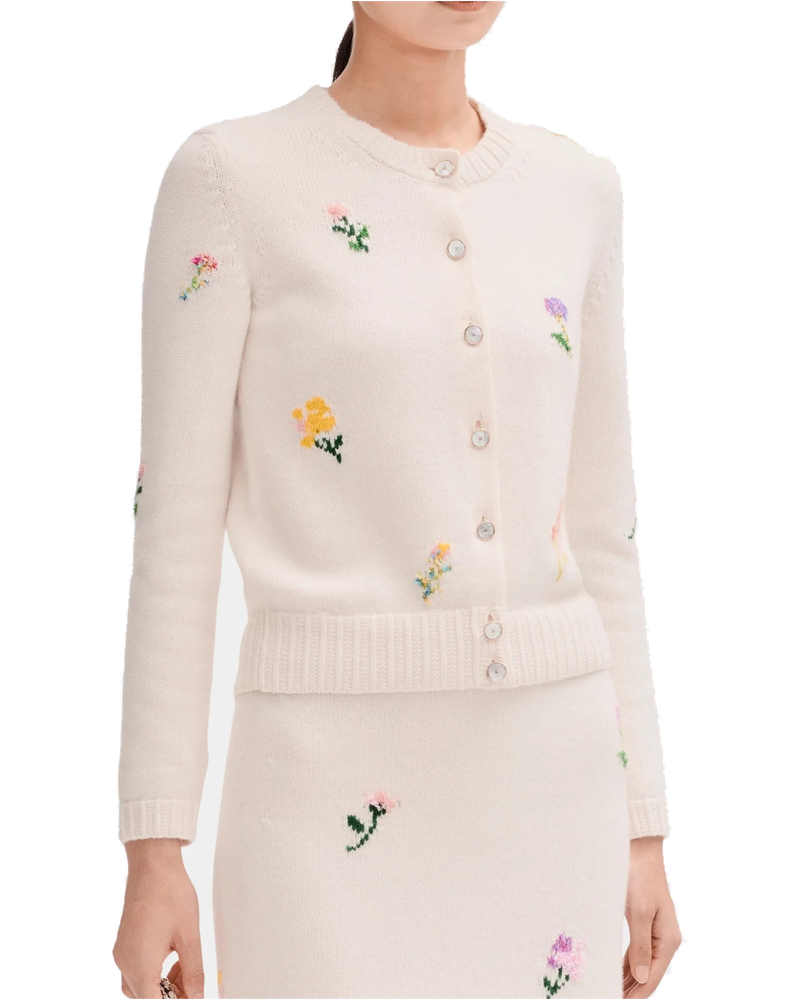Оригінальна Ecru And Multicolor Cardigan In Cashmere And Cotton Chanel bg_removed_catalog
