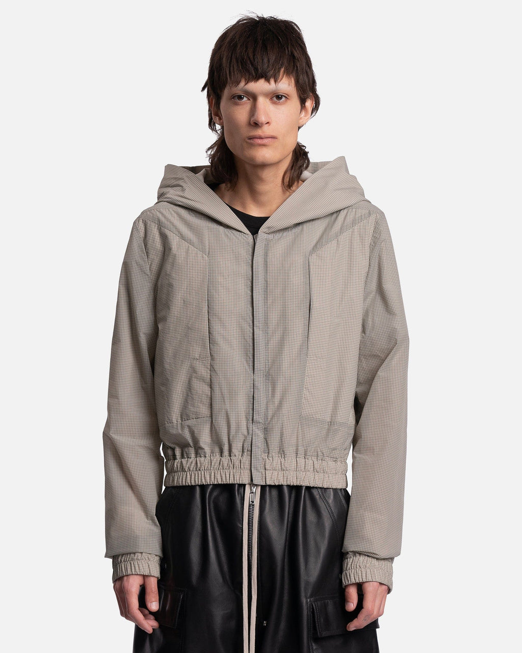 Оригінальна Edfu Hooded Top In Pearl Rick owens – боковий вид