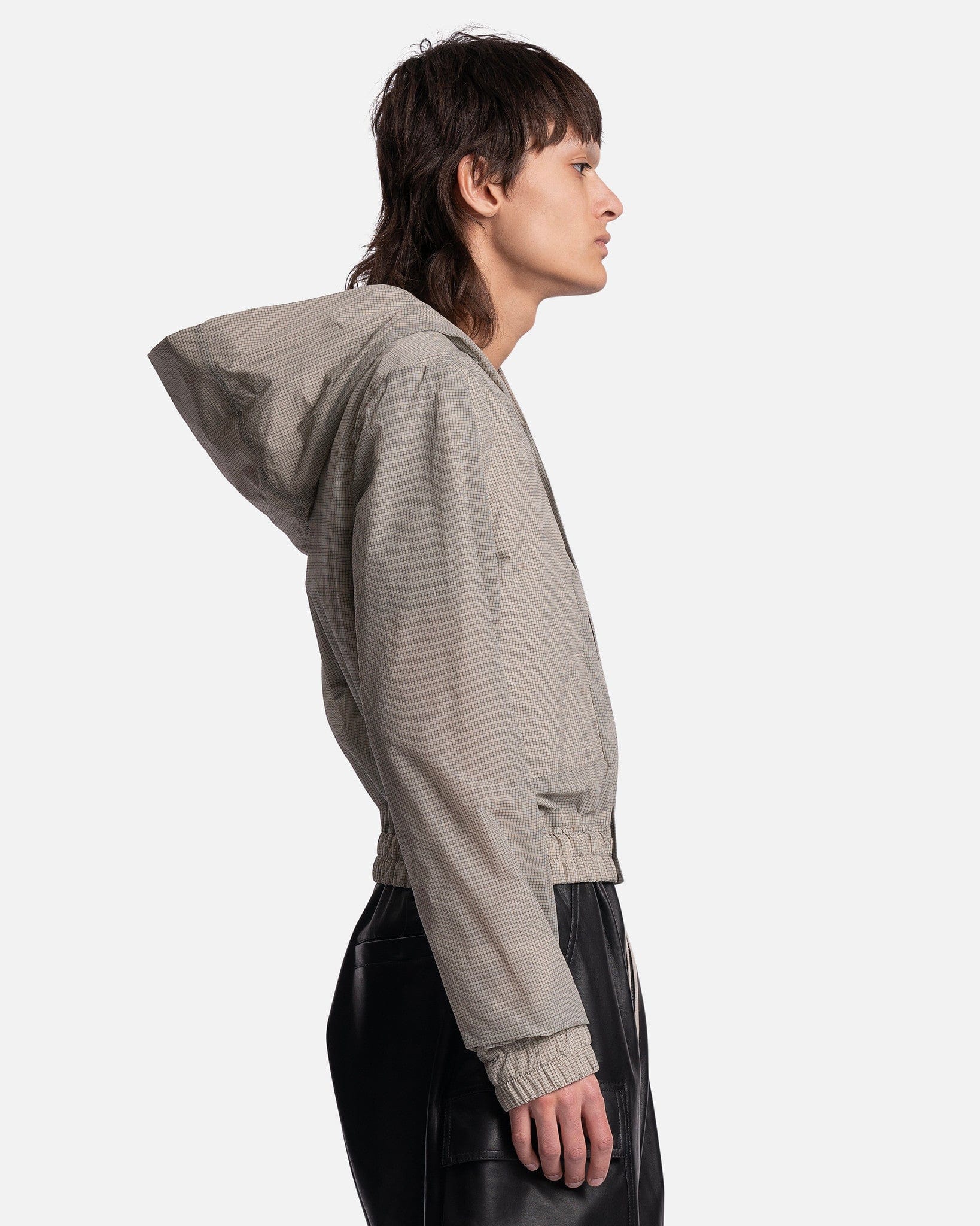 Оригінальна Edfu Hooded Top In Pearl Rick owens – вид ззаду