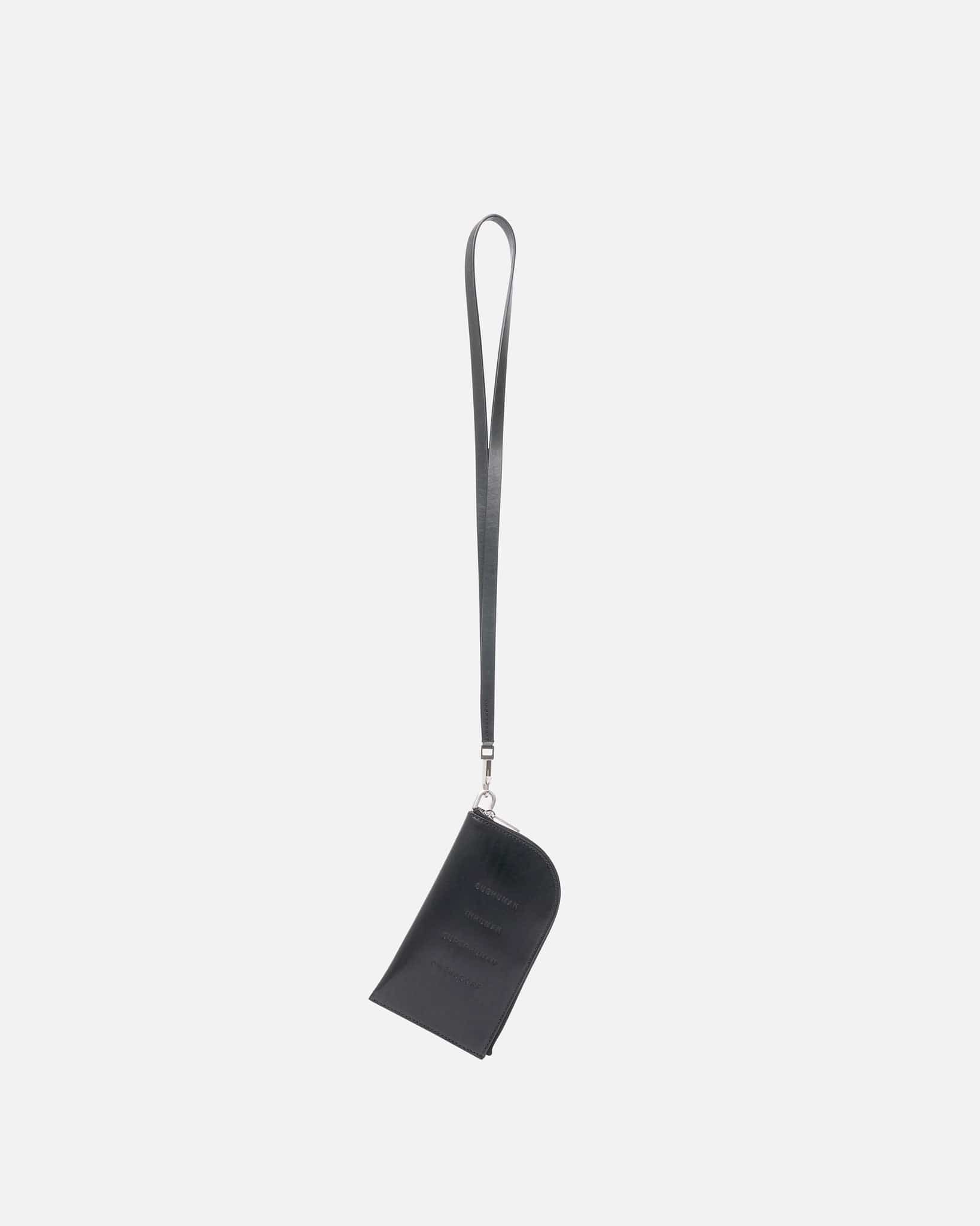 Оригінальна Edfu Neck Wallet In Black Rick owens – боковий вид - RICK OWENS