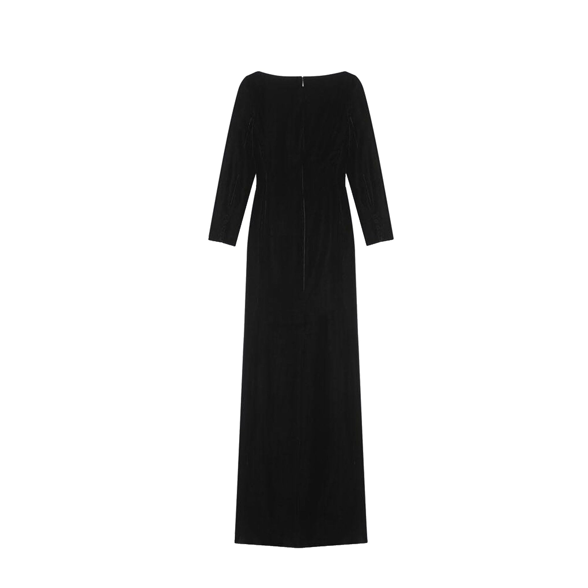 Velvet Long Dress Saint laurent – Гарантія оригінальності – вид ззаду
