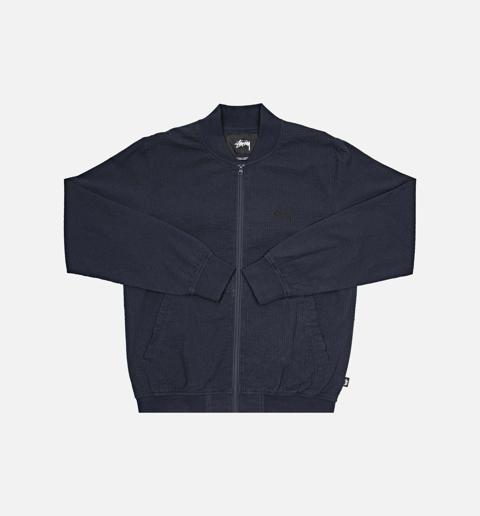 Seersucker Bomber Mens Jacket Stussy оригінал – Купити в Україні – боковий вид