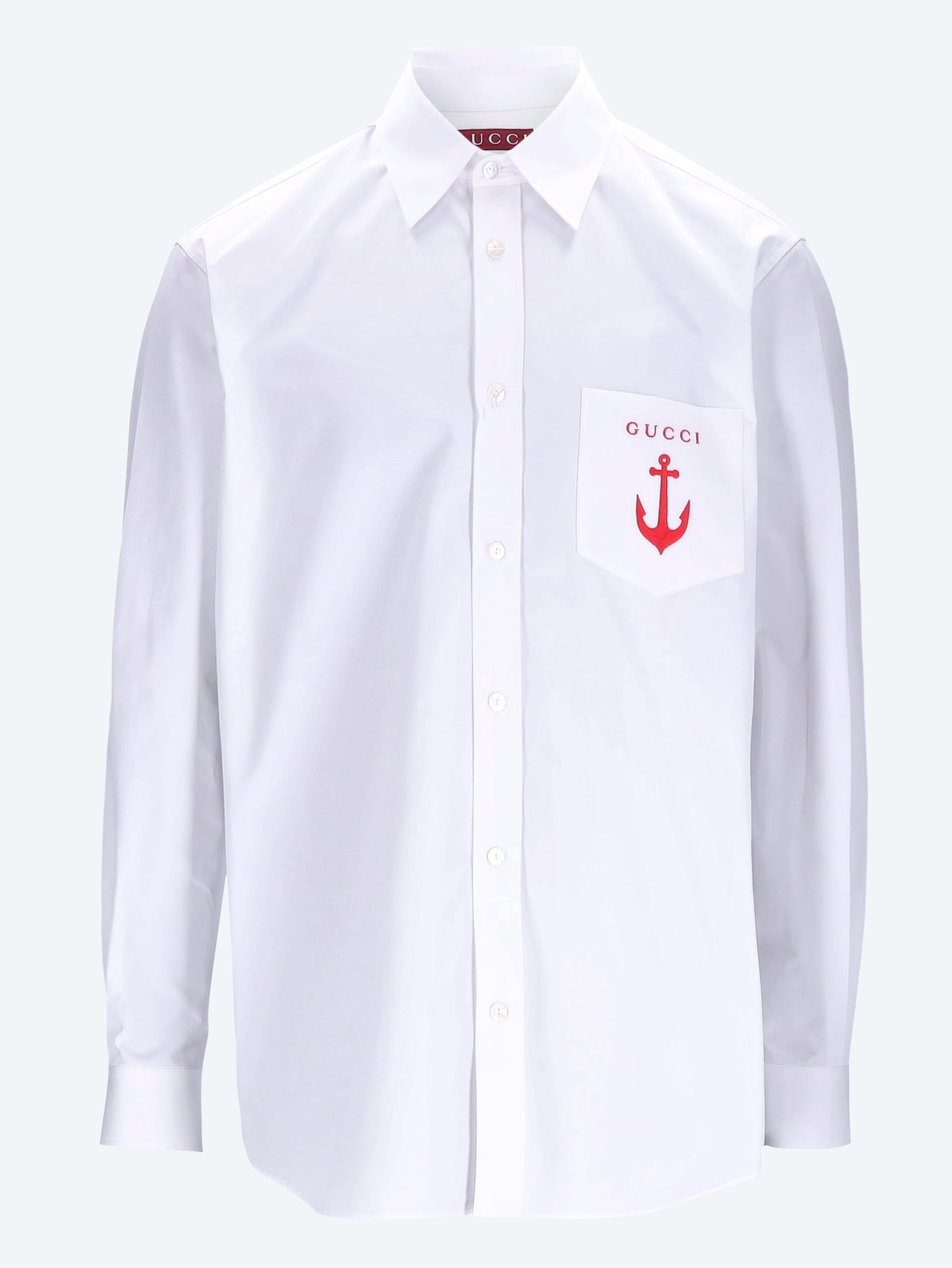 Оригінальна Embroidery Cotton Poplin Shirt Gucci – боковий вид