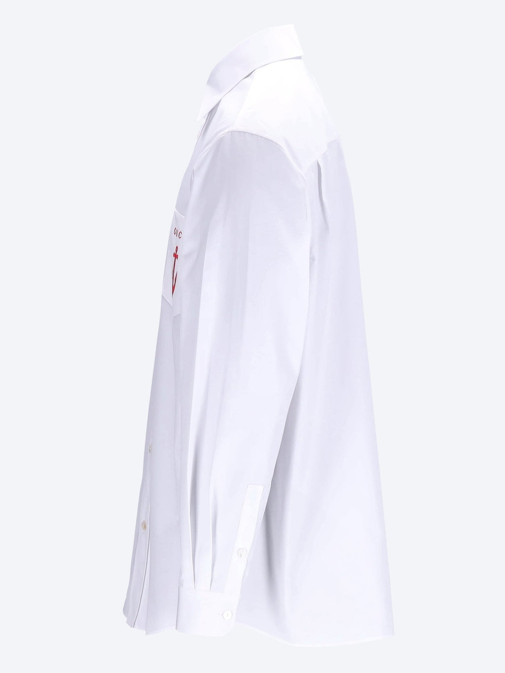 Оригінальна Embroidery Cotton Poplin Shirt Gucci – вид ззаду