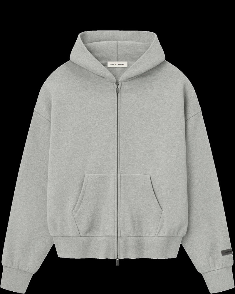 BG_REMOVED_CATALOG_Fear of God ESSENTIALS Mens Classic Fit Fleece Zip-Up Hoodie - FEAR OF GOD