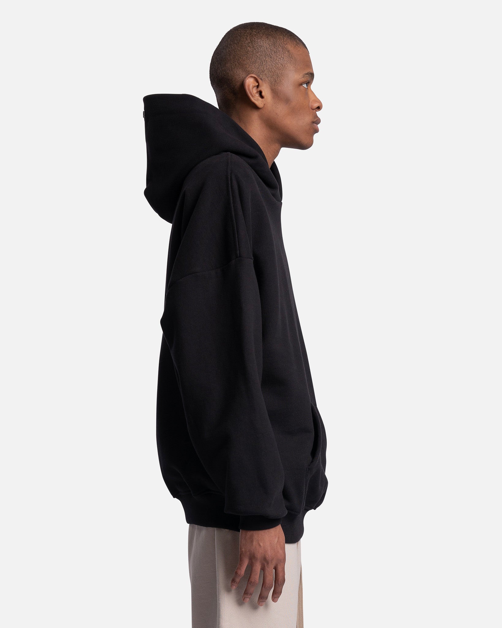 Eternal Fleece Hoodie In Black Fear of god – Гарантія оригінальності – вид ззаду - FEAR OF GOD