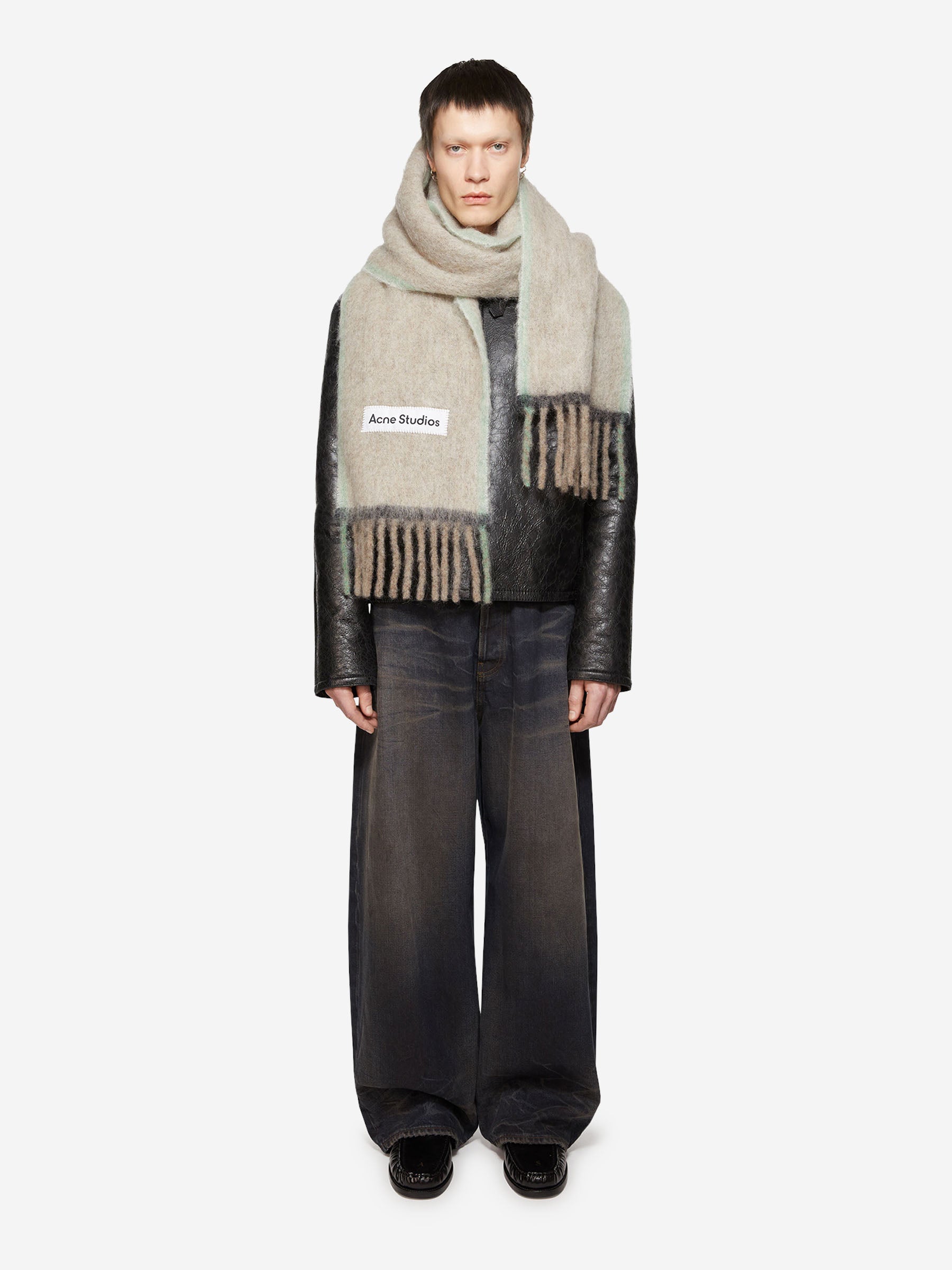 Mohair Logo Scarf Acne studios оригінал – Купити в Україні – збільшений вид
