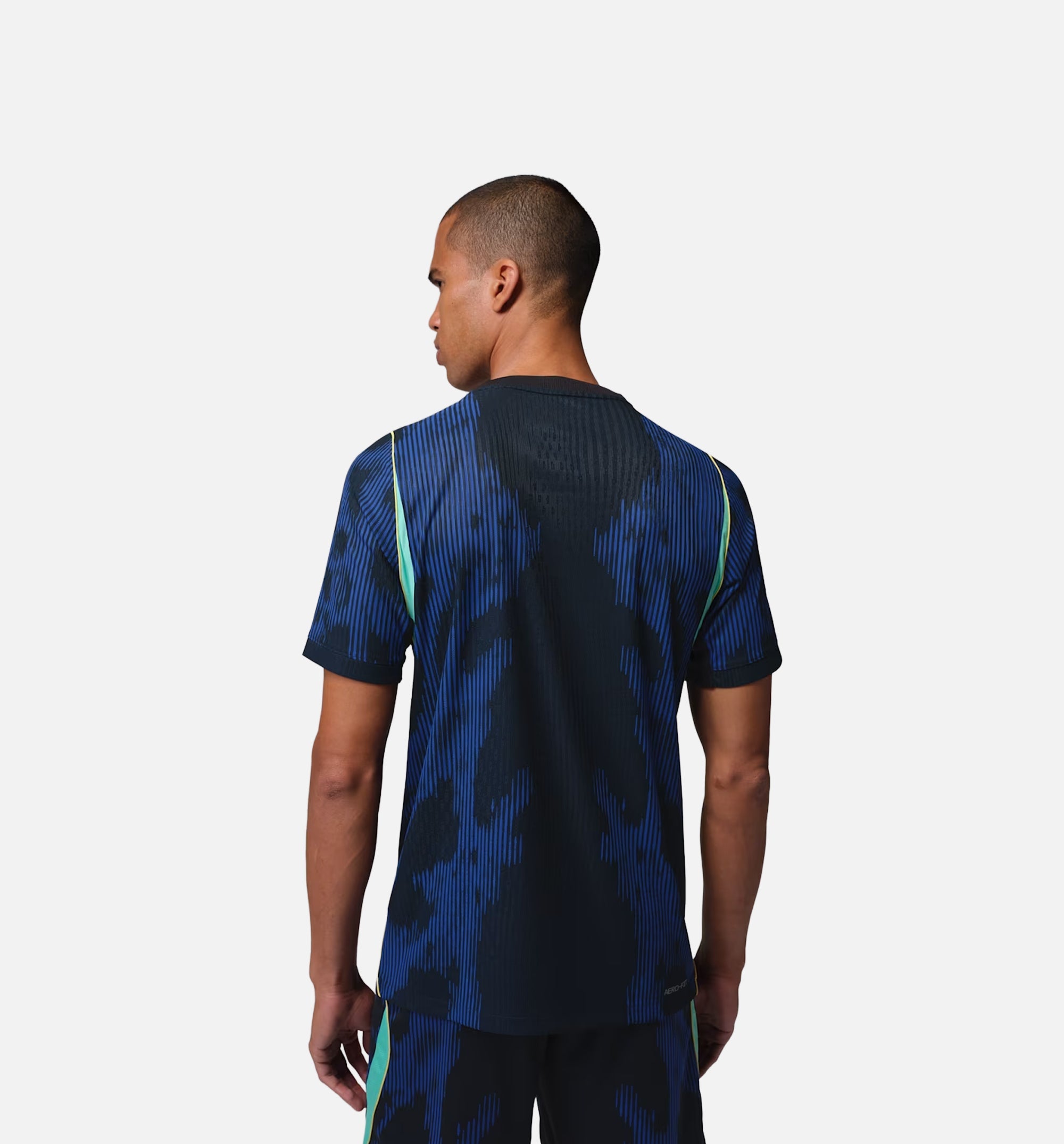 Brazil 2026 Match Away Aero Fit Soccer Authentic Mens Jersey Nike – Гарантія оригінальності – вид ззаду