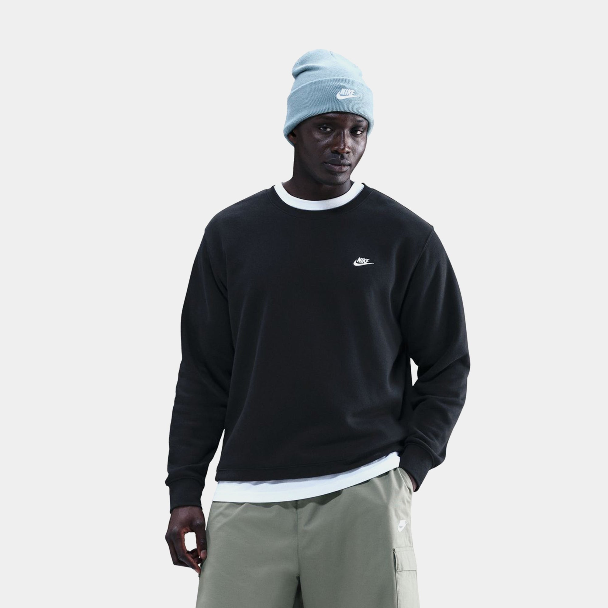 Nsw Club Fleece Mens Crew Nike – Гарантія оригінальності – боковий вид - NIKE
