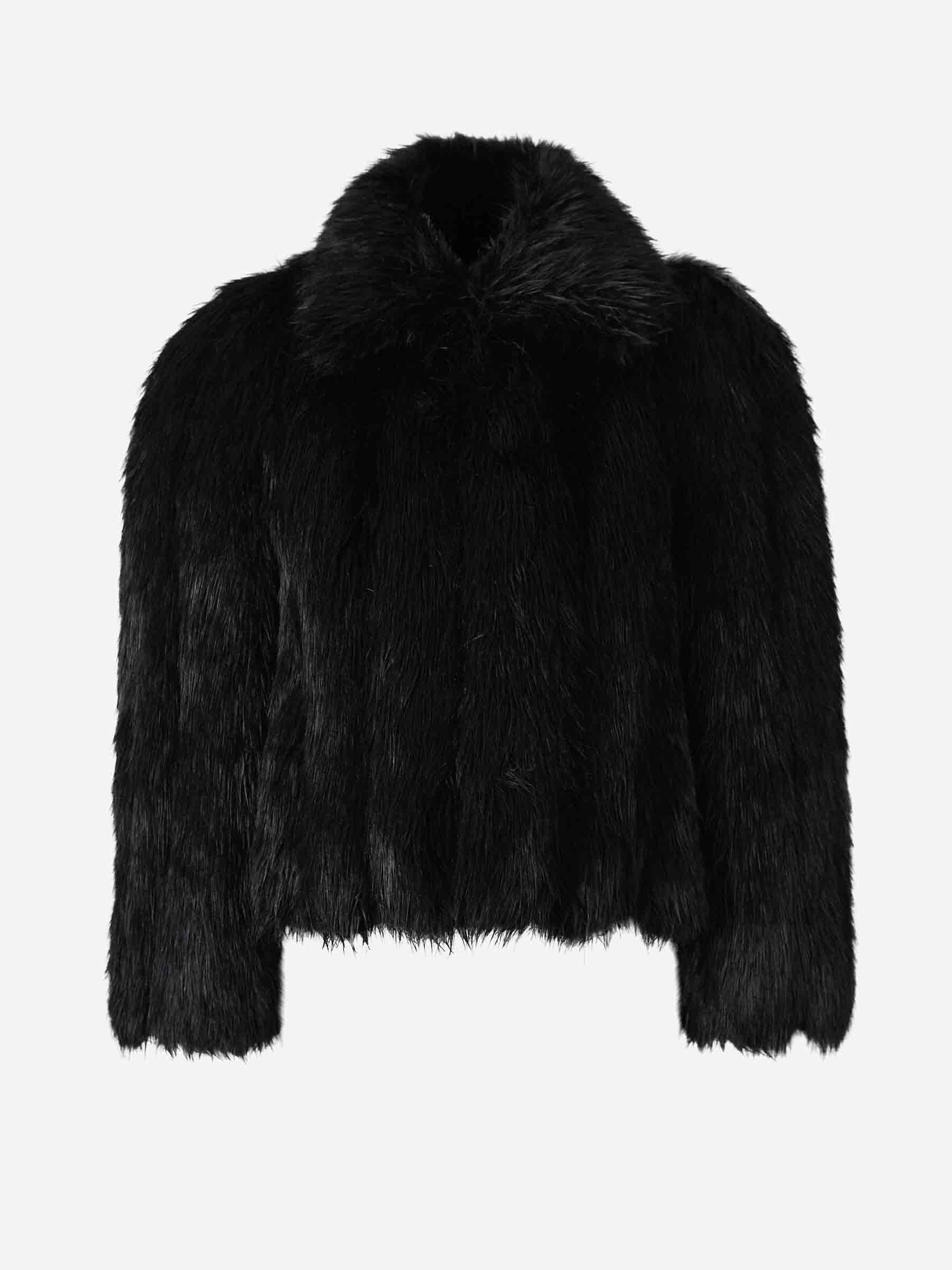 Оригінальна Shrunk Fur Jacket Balenciaga – боковий вид - BALENCIAGA