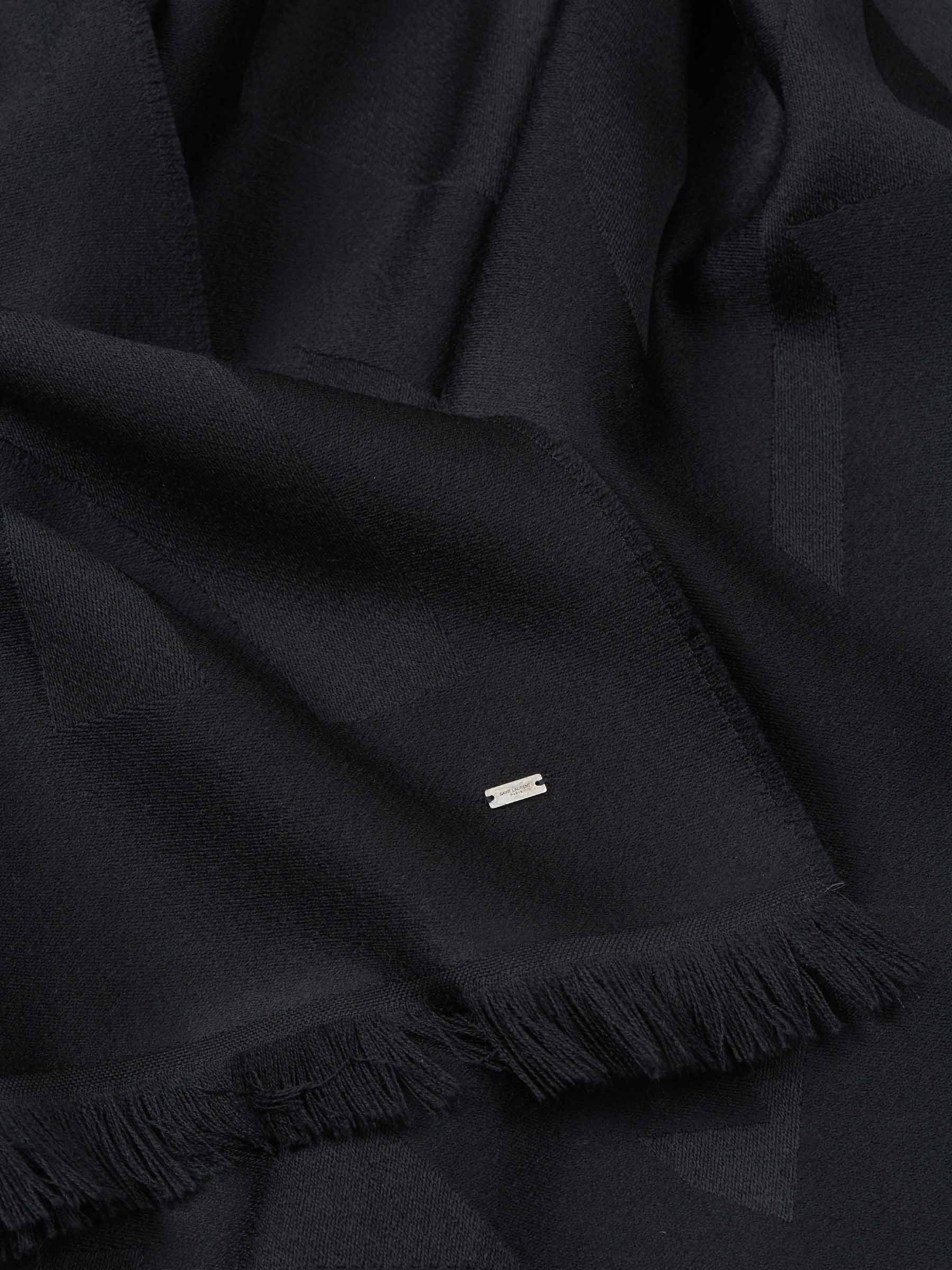 Monogram Jacquard Scarf Saint laurent – Гарантія оригінальності – детальний вид